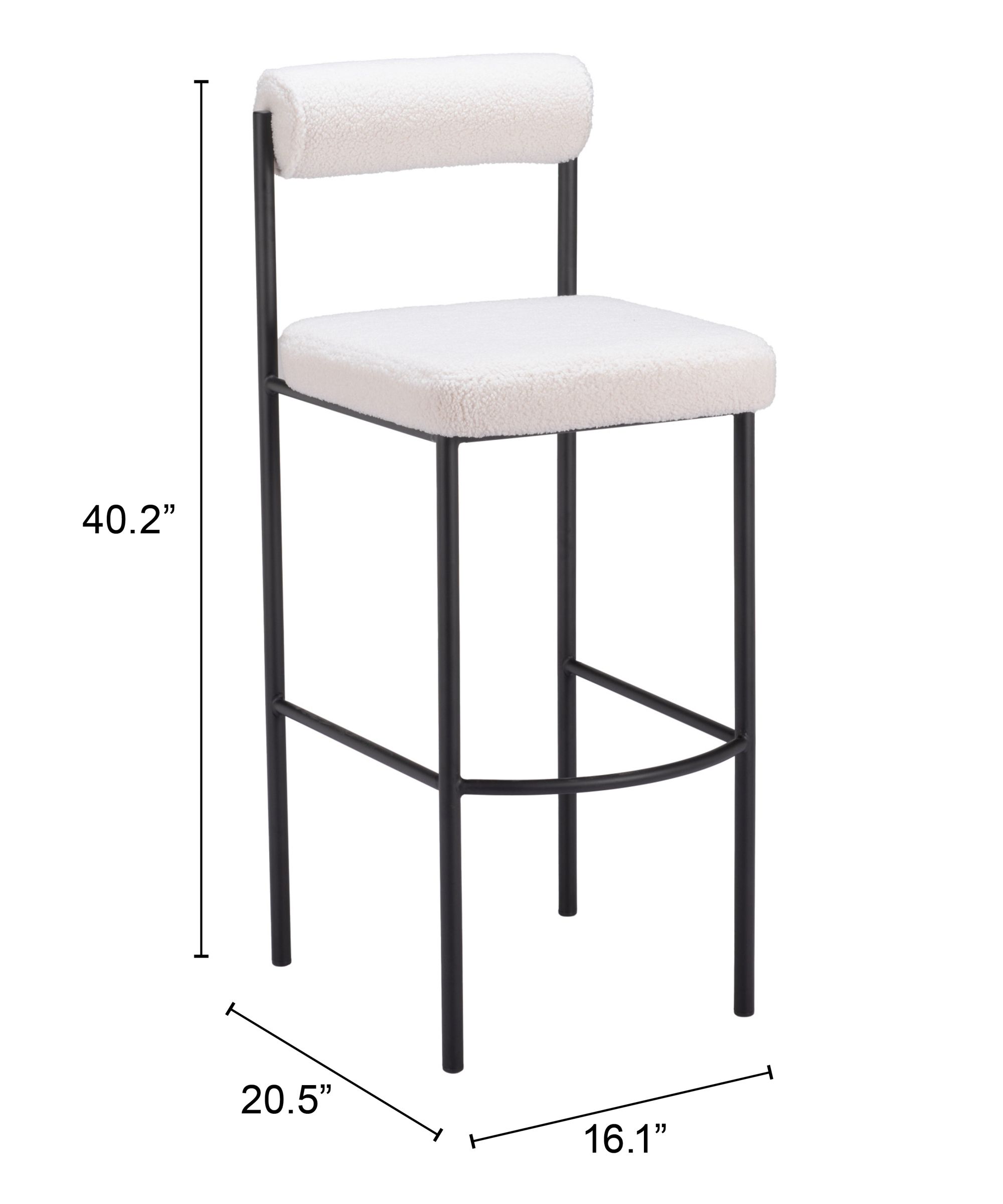 Livorno Polyester/Steel Barstool