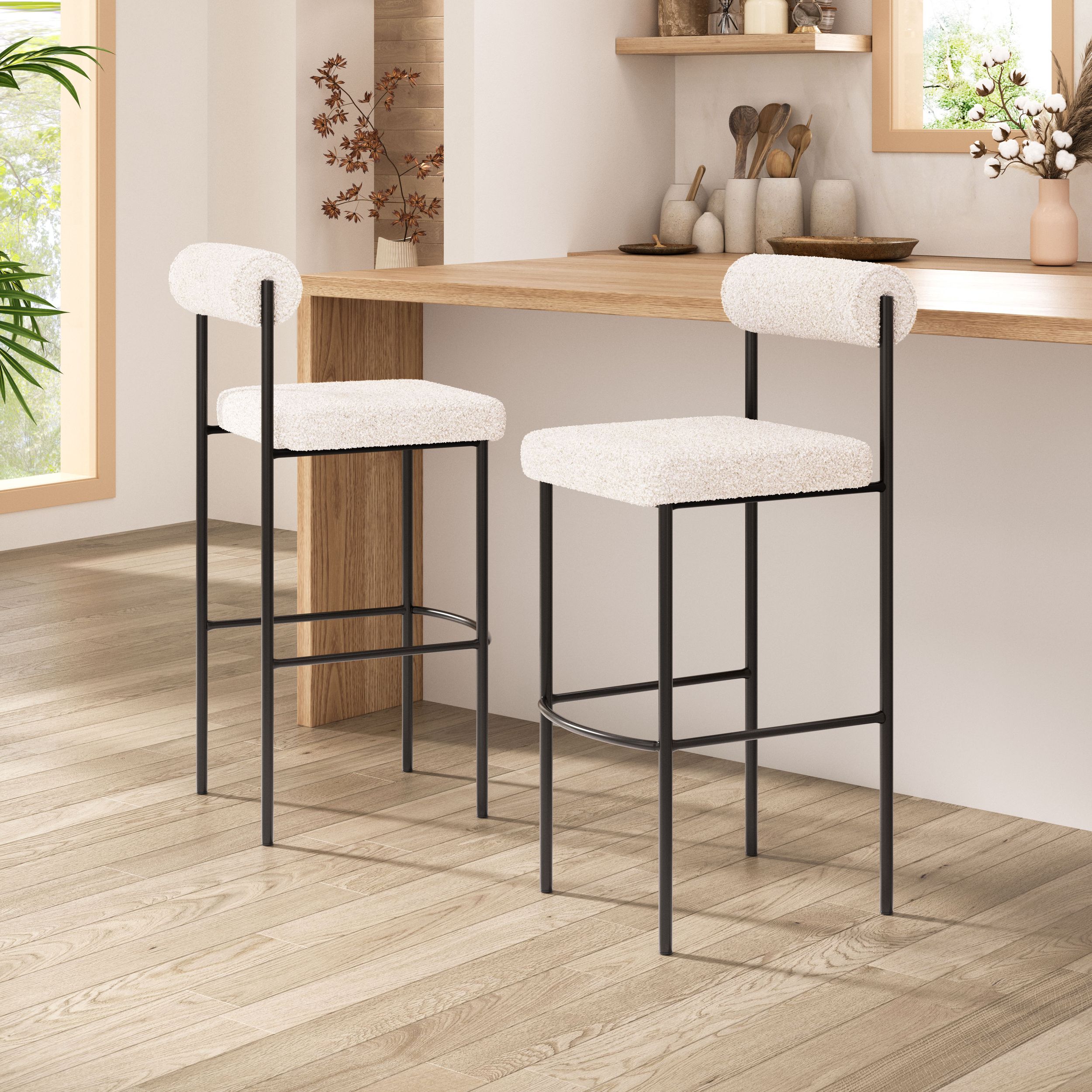 Livorno Polyester/Steel Barstool