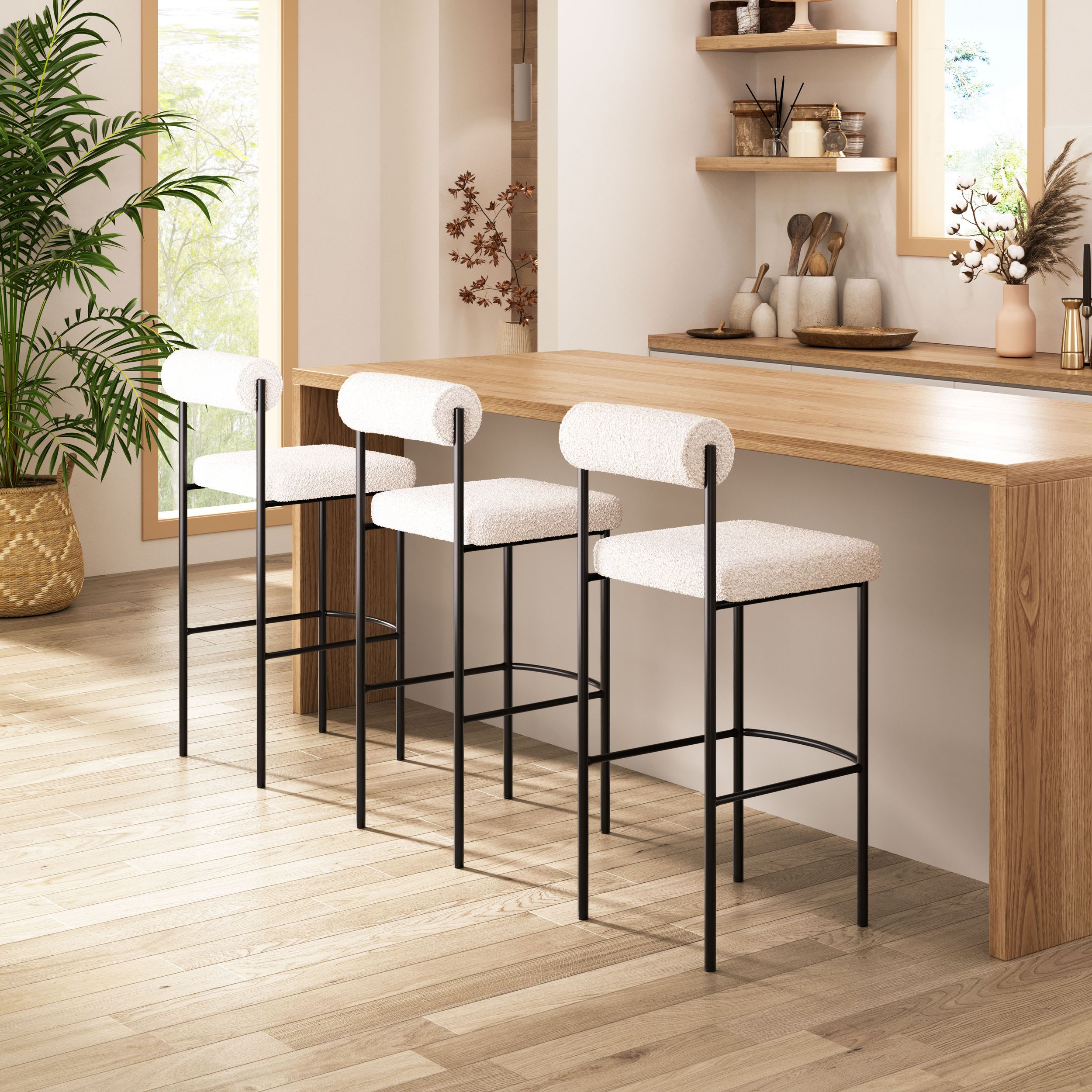 Livorno Polyester/Steel Barstool