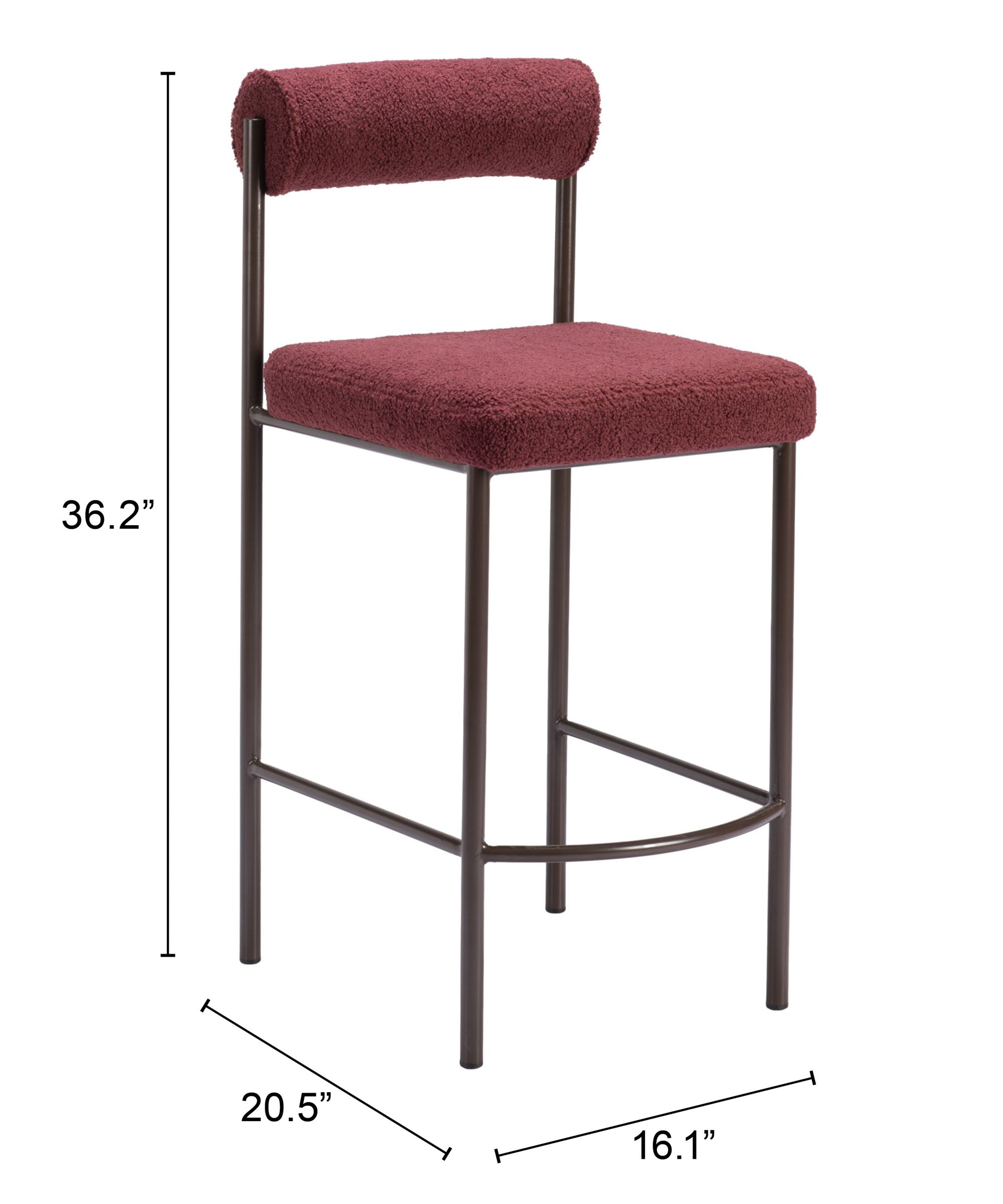 Livorno Polyester/Steel Counter Stool