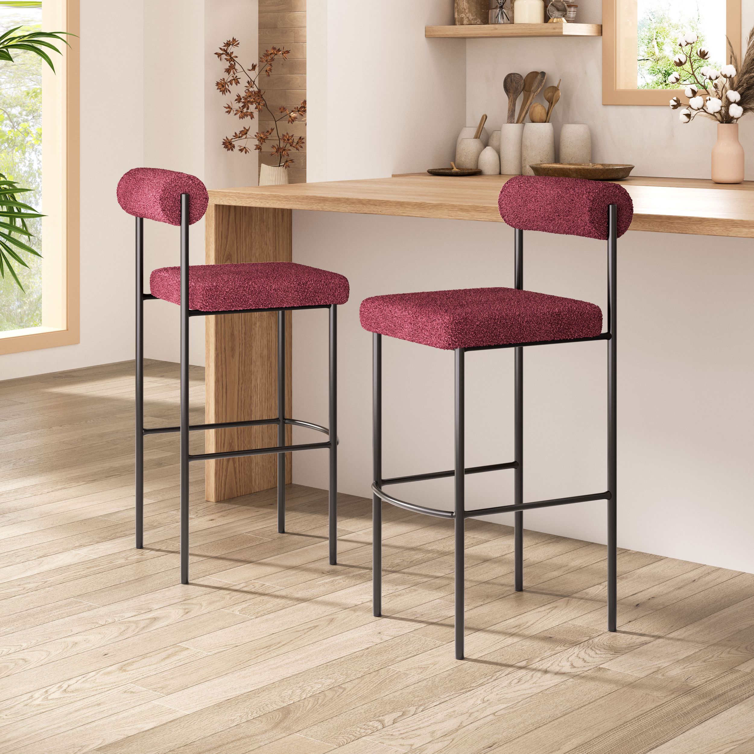 Livorno Polyester/Steel Barstool