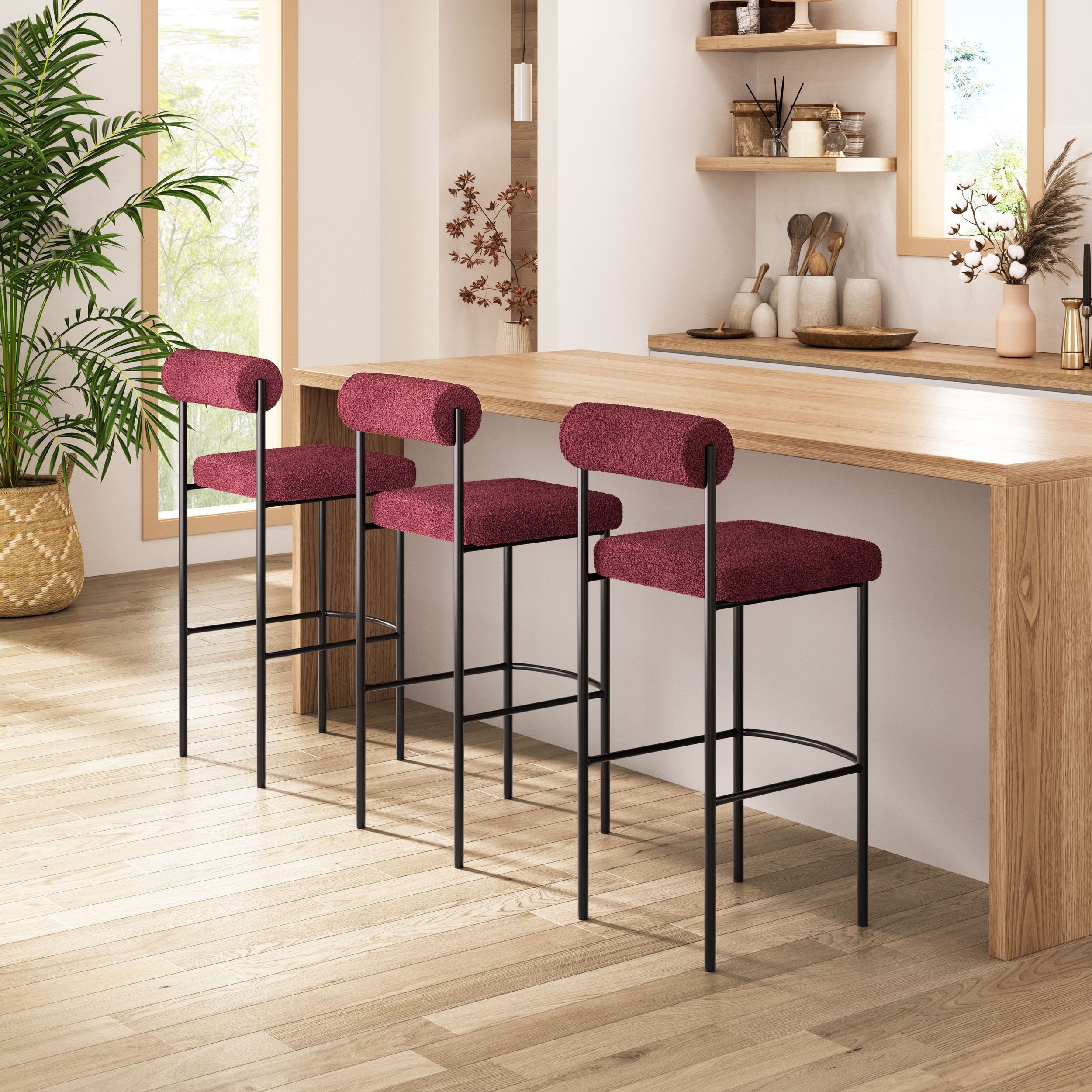 Livorno Polyester/Steel Barstool