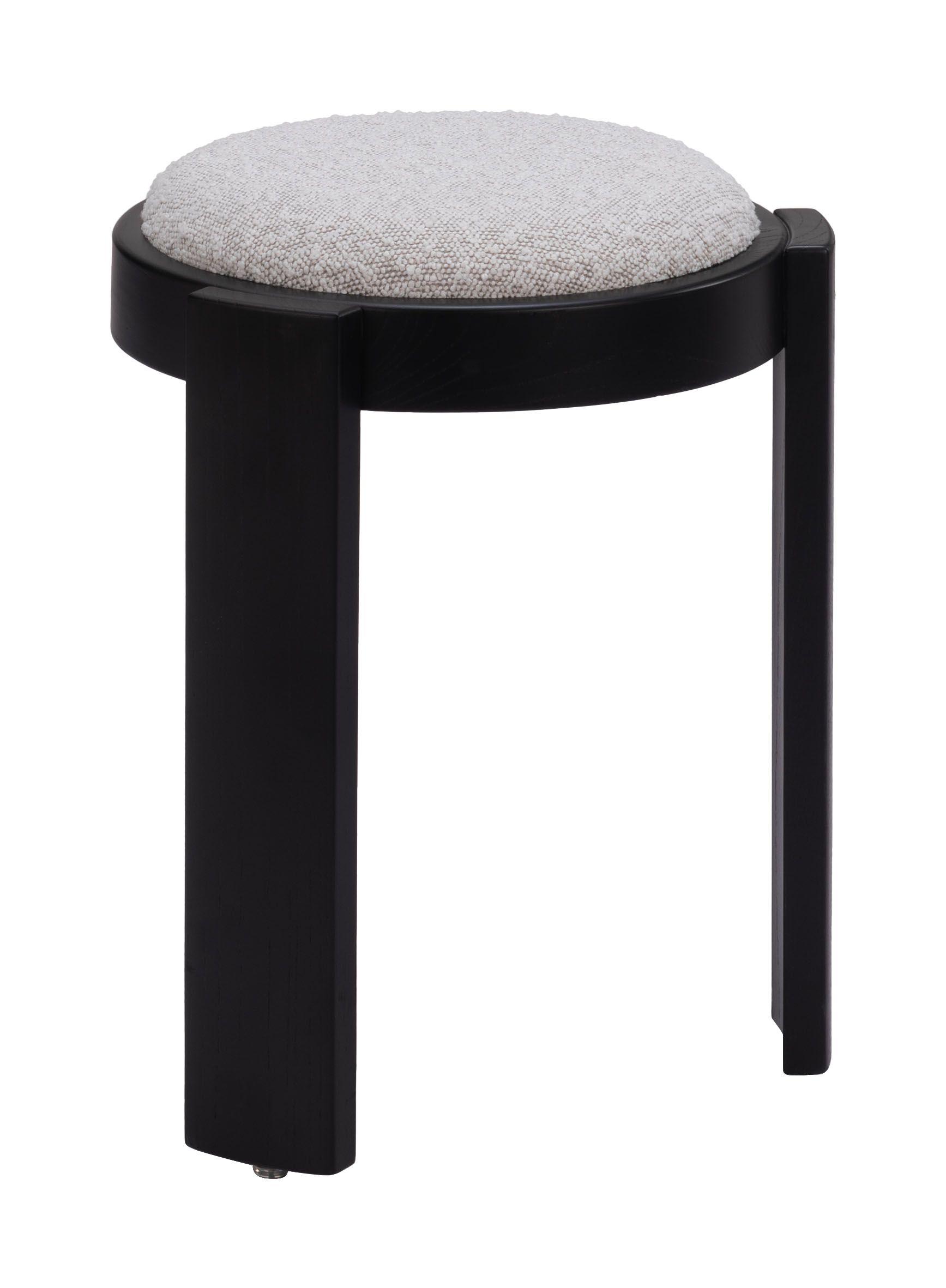 Banjul Round Polyester/Wood Ottoman