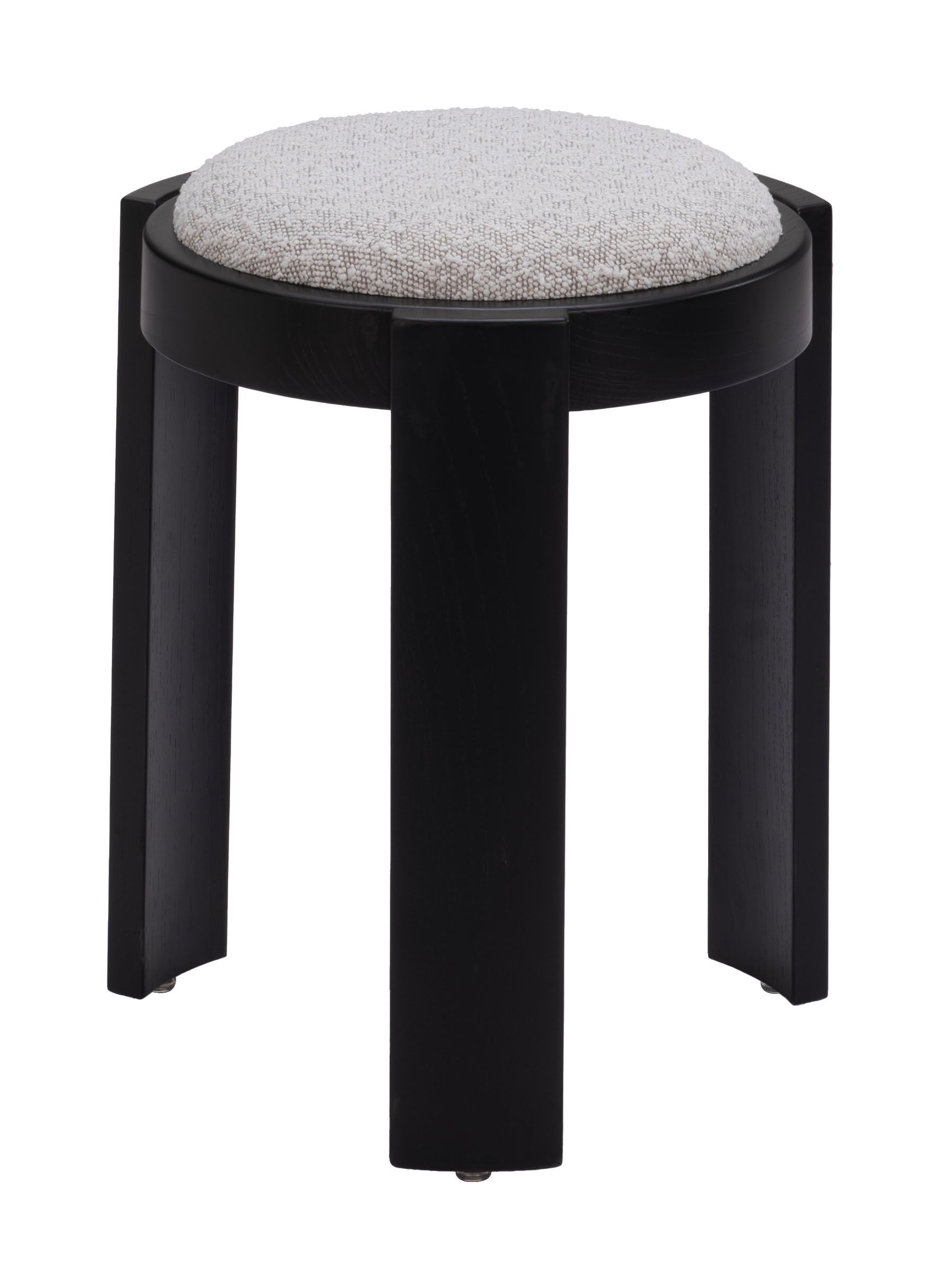 Banjul Round Polyester/Wood Ottoman