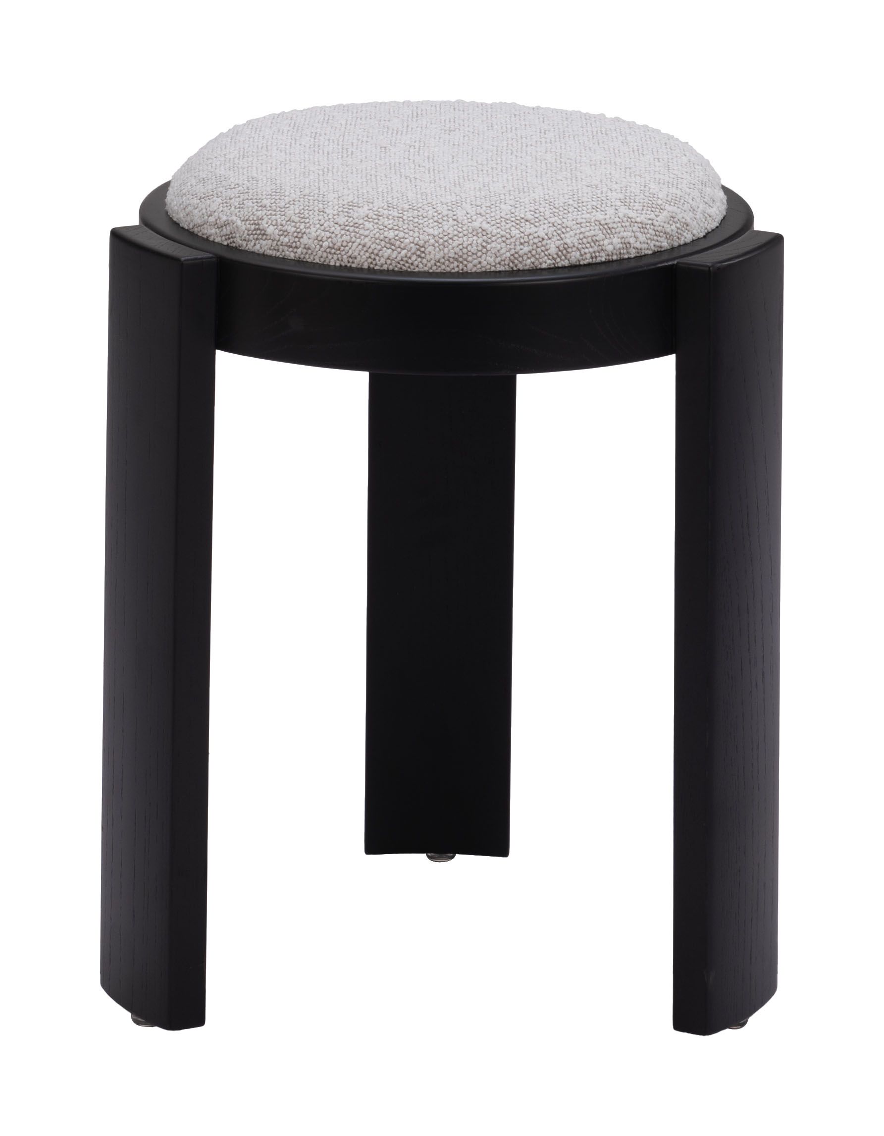 Banjul Round Polyester/Wood Ottoman