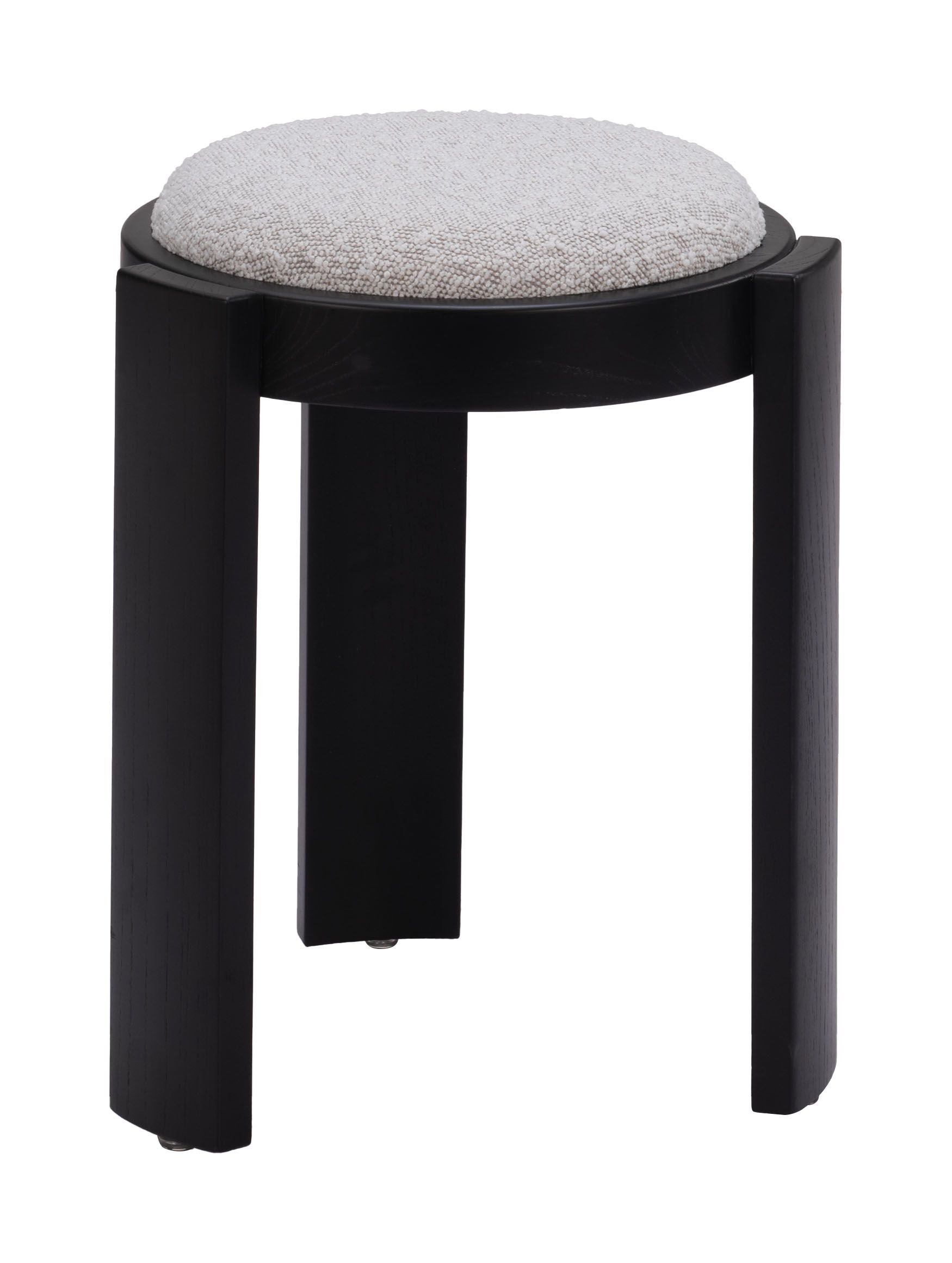 Banjul Round Polyester/Wood Ottoman