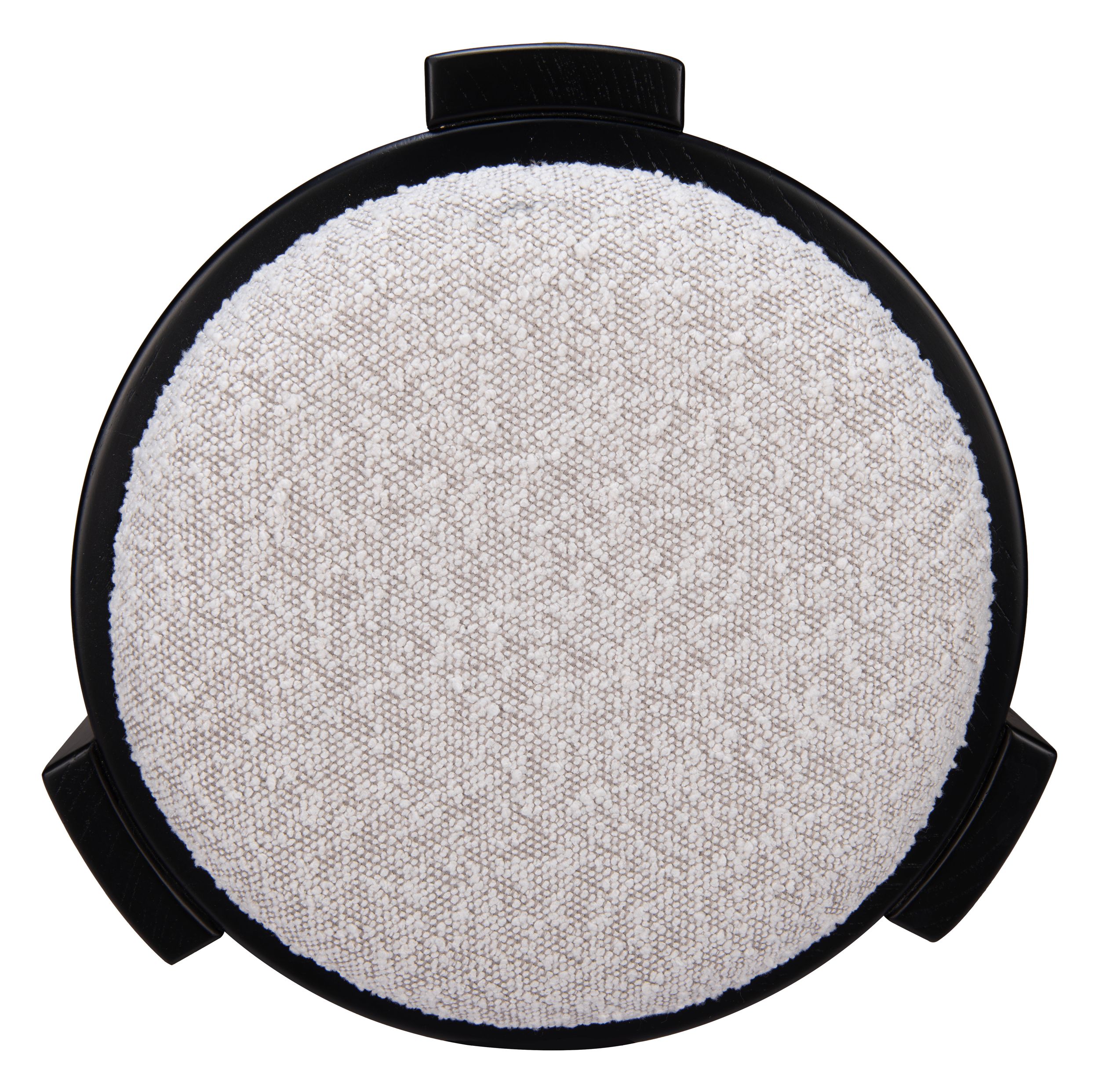 Banjul Round Polyester/Wood Ottoman