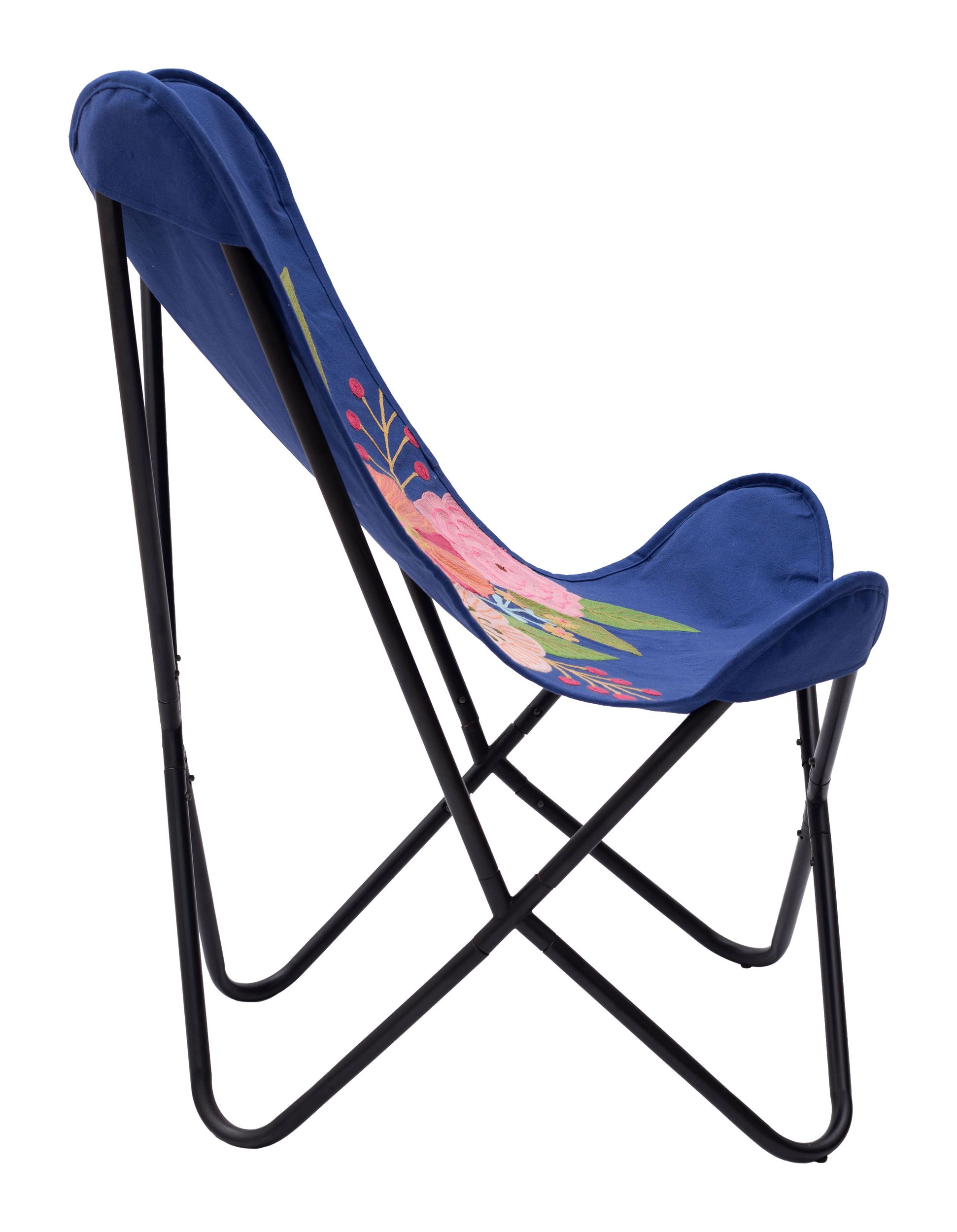Marsa Cotton/Iron Accent Chair