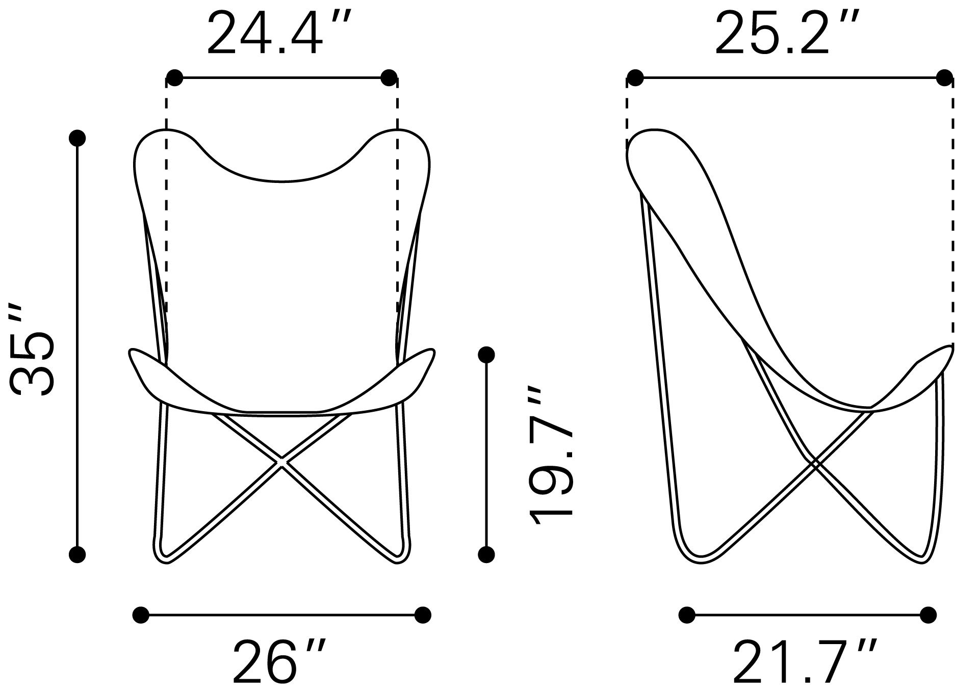 Marsa Cotton/Iron Accent Chair
