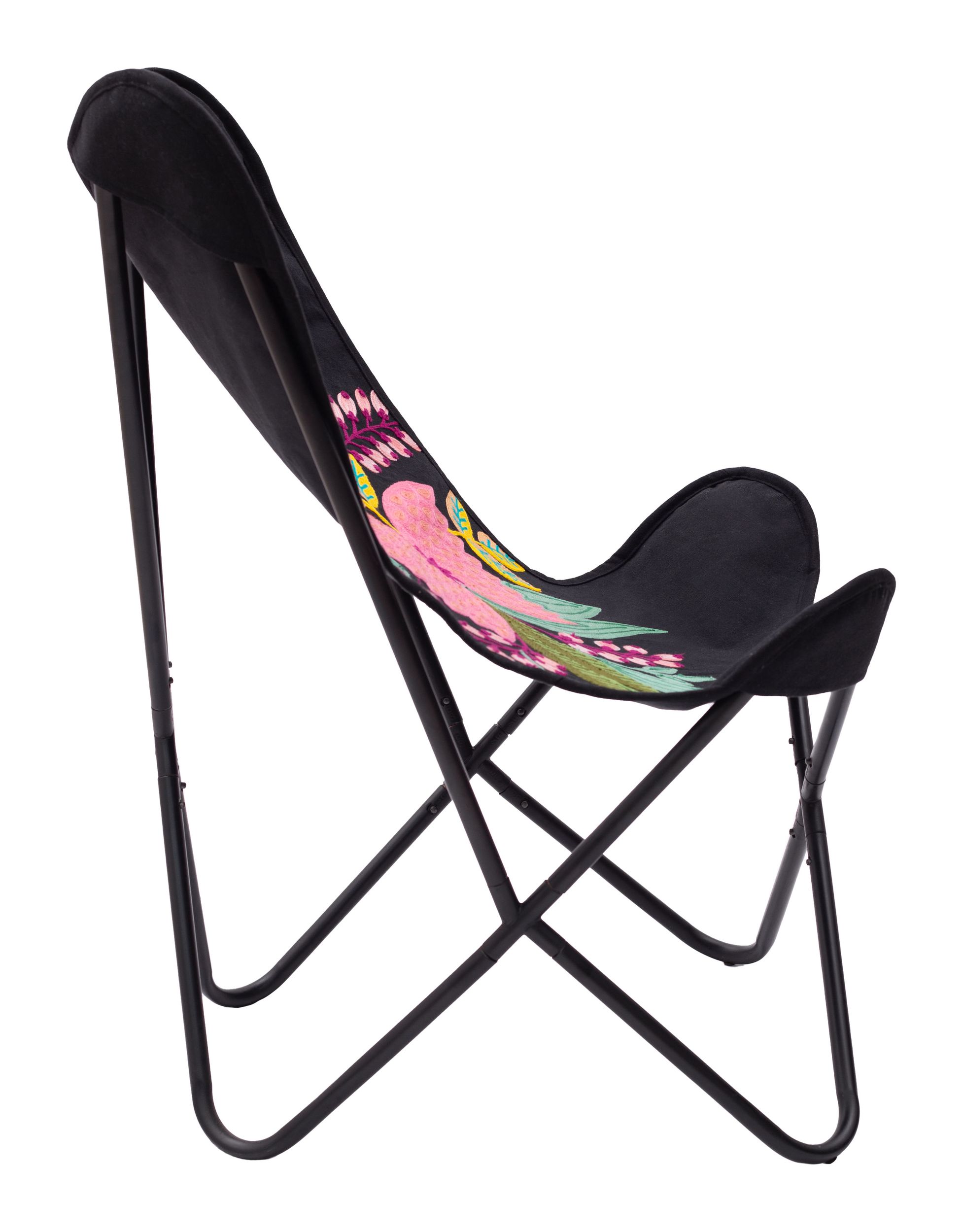 Mare Cotton/Iron Accent Chair