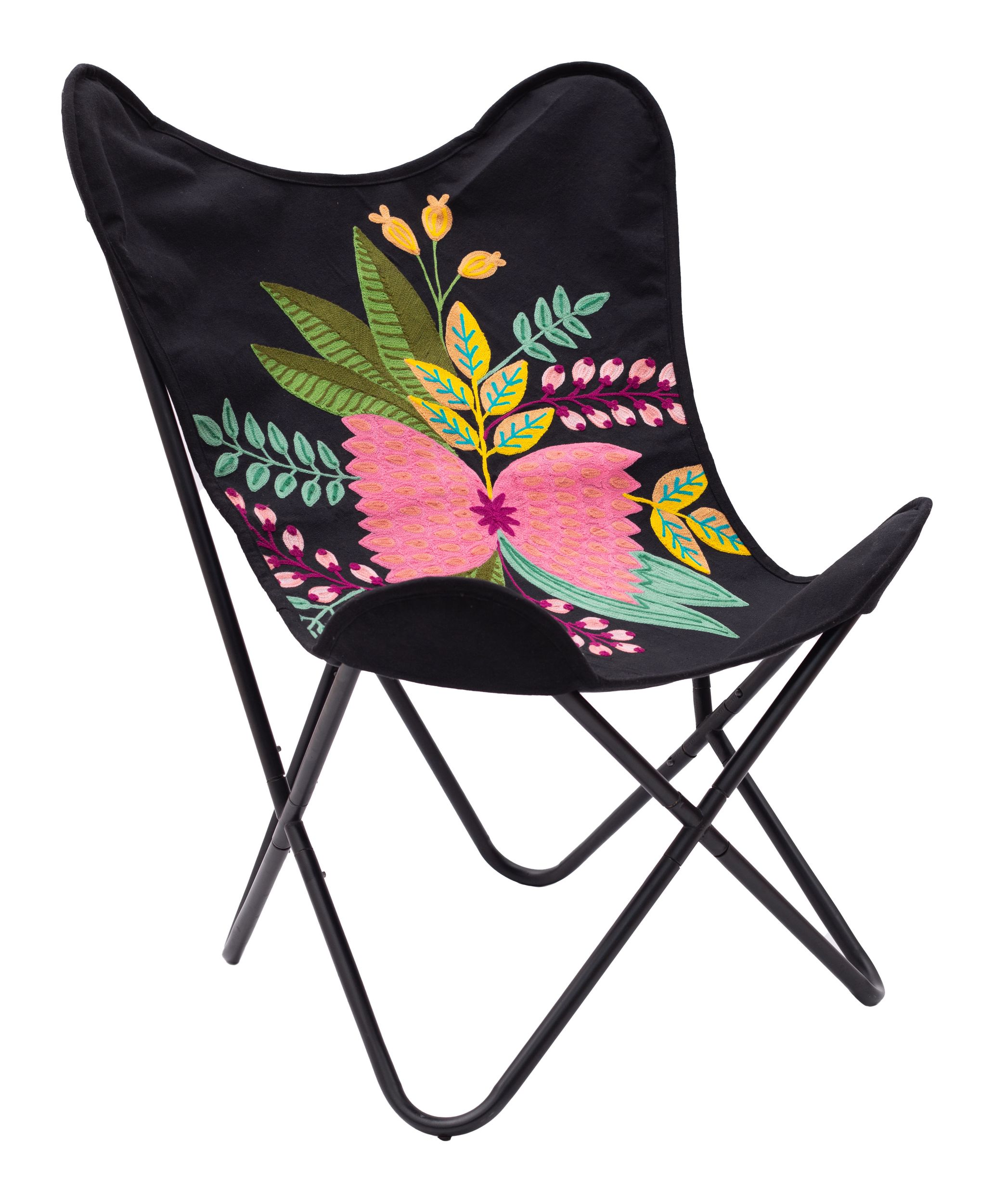 Mare Cotton/Iron Accent Chair