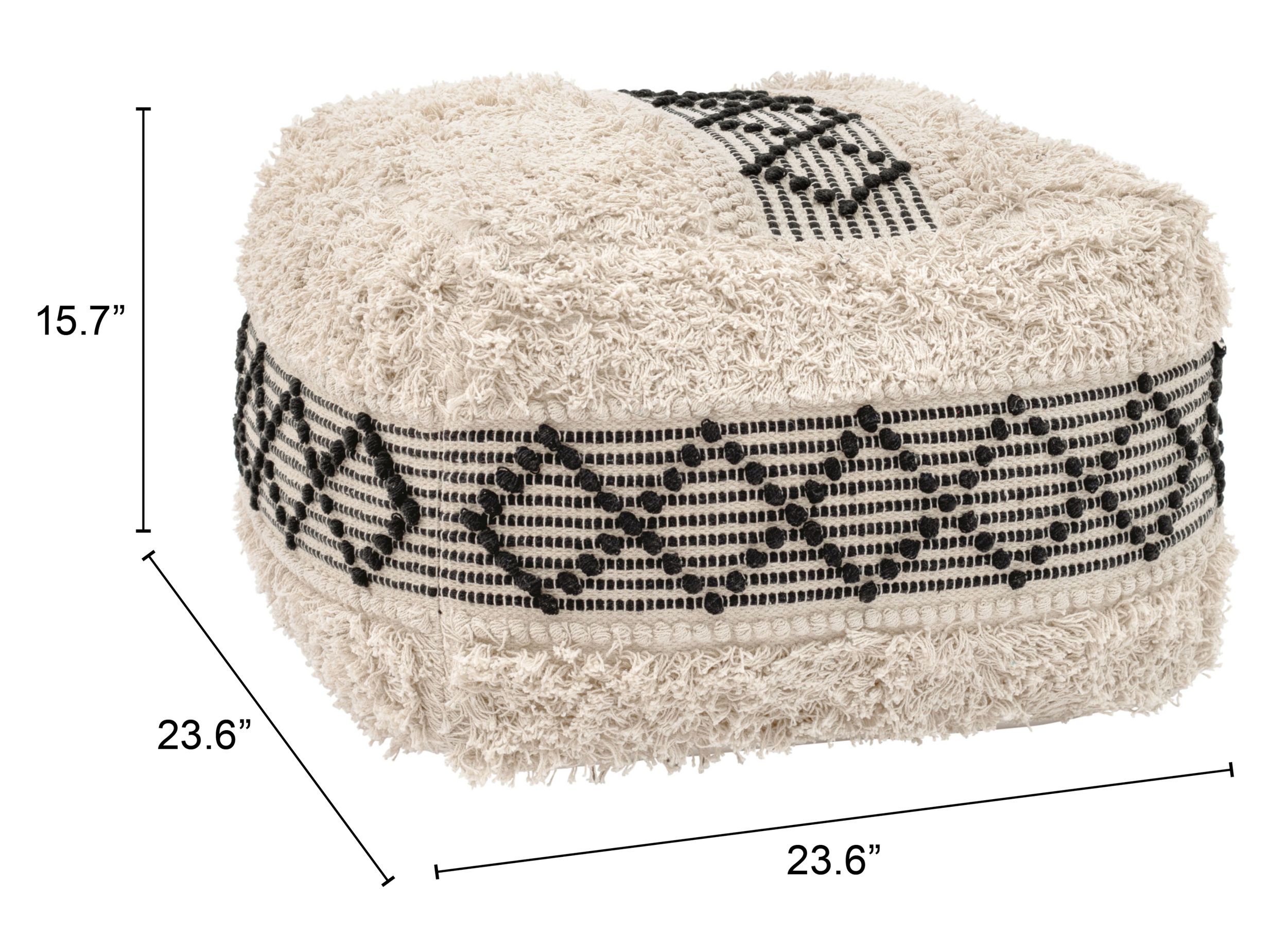 Pisco Square Cotton Ottoman