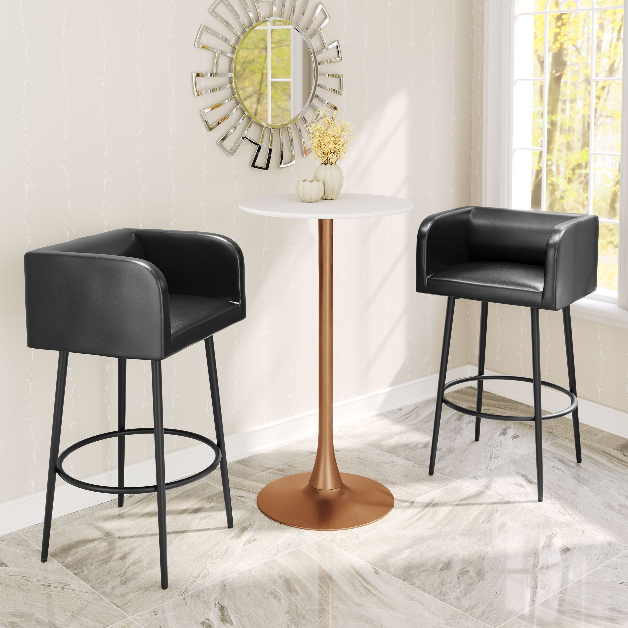 Auray MDF/Steel Bar Table
