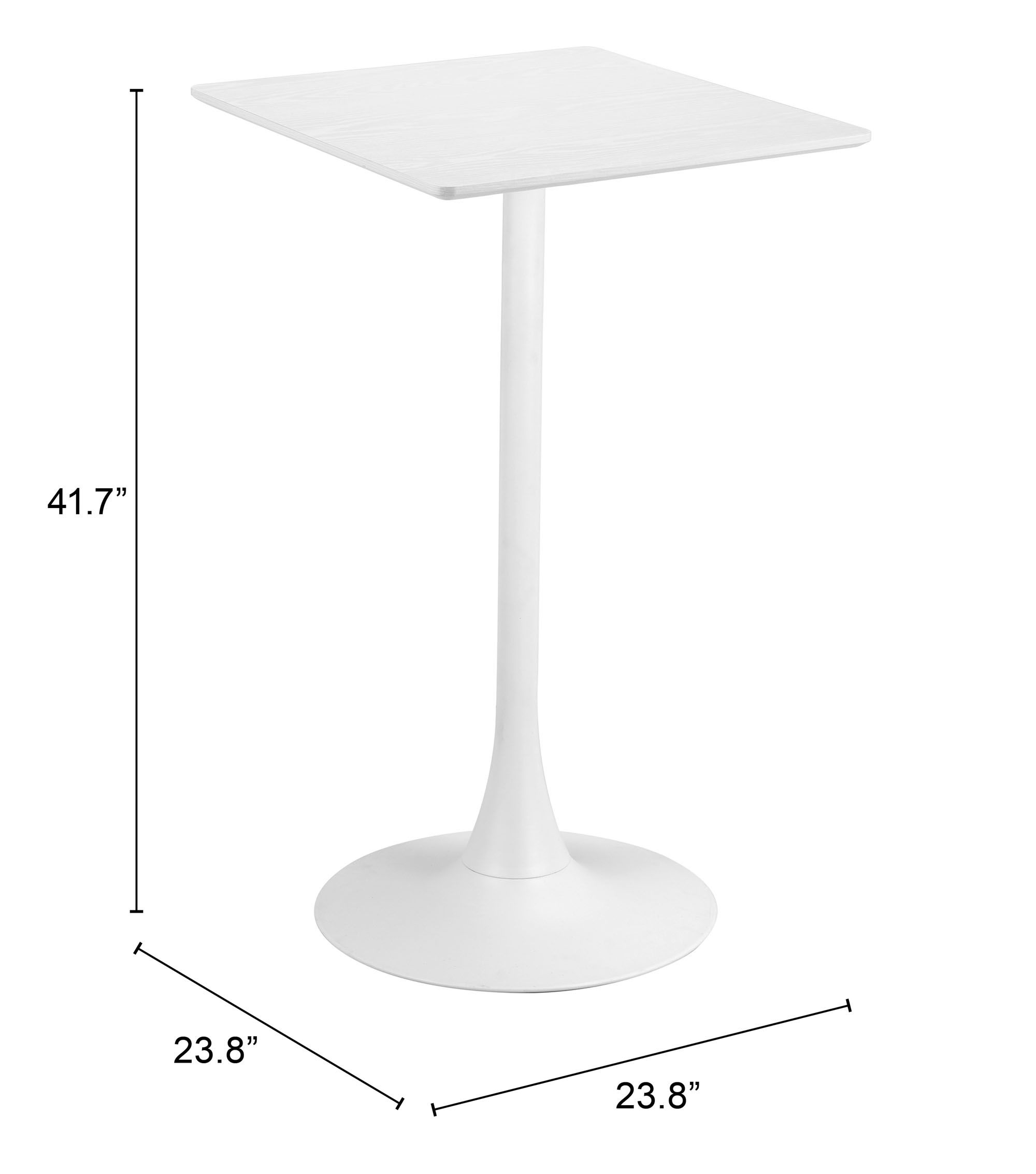 Valleta Square MDF/Steel Bar Table