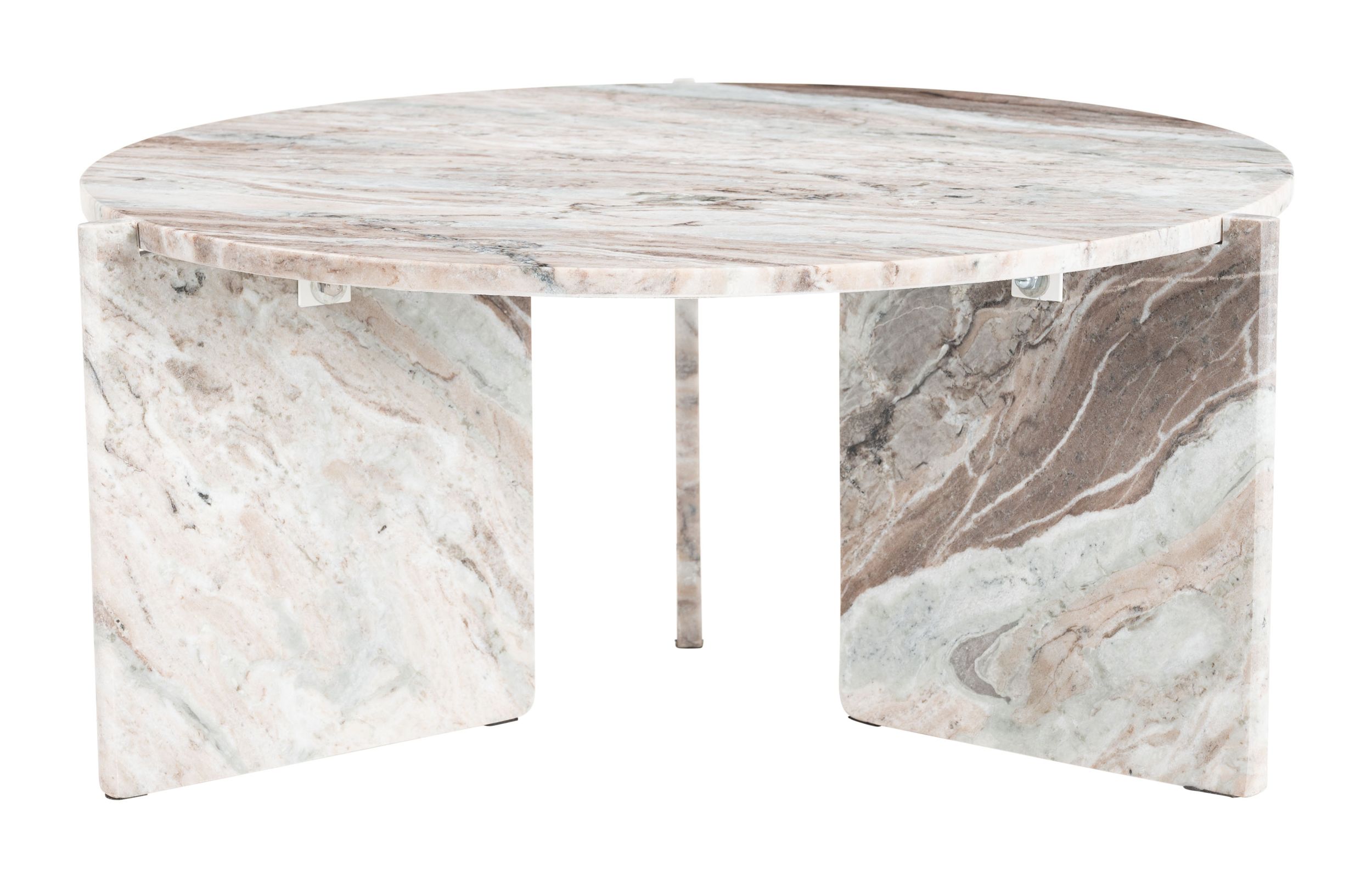 Lancaster Round Marble Coffee Table