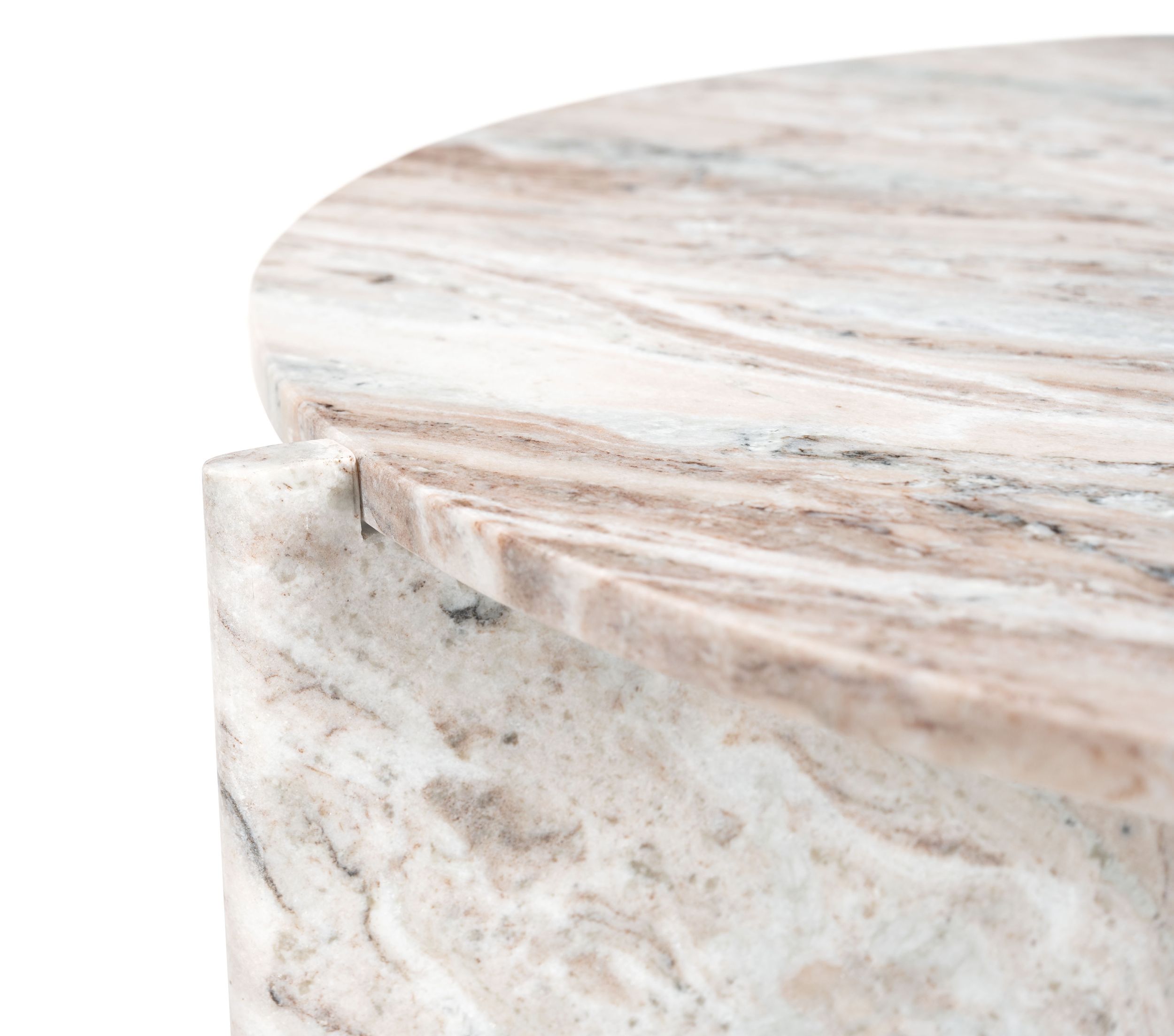 Lancaster Round Marble Coffee Table