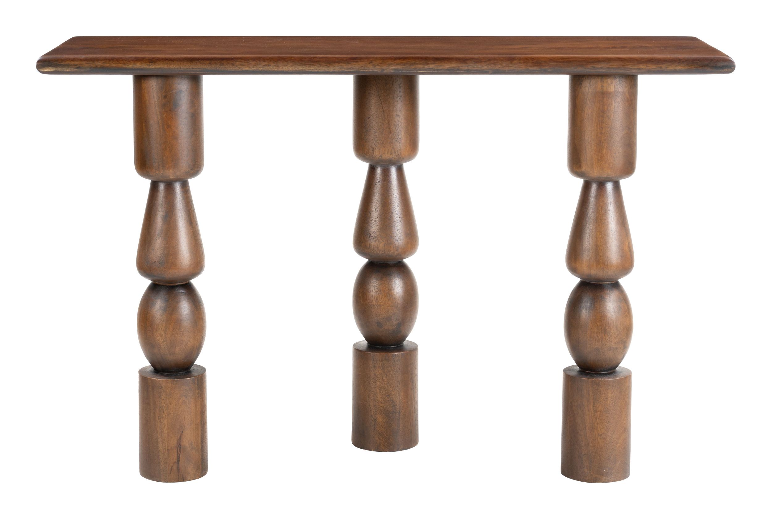 Split Wood Console Table