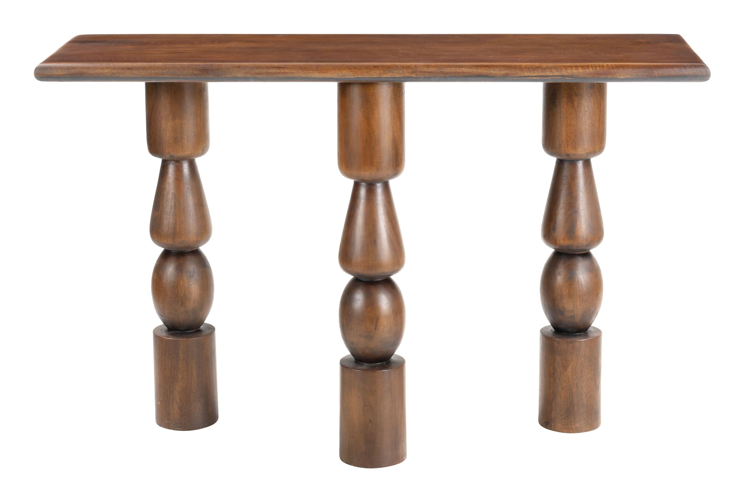 Split Wood Console Table
