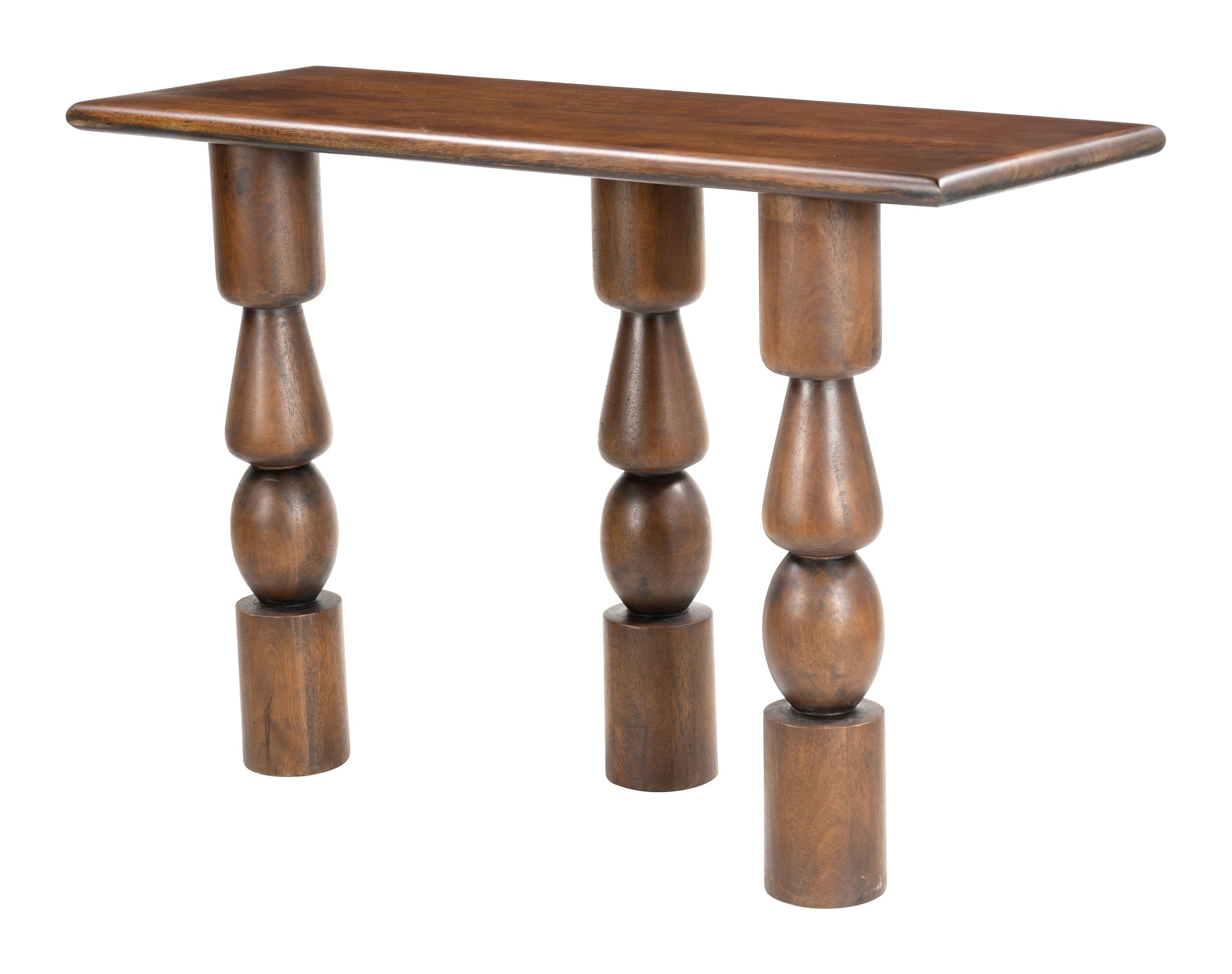 Split Wood Console Table