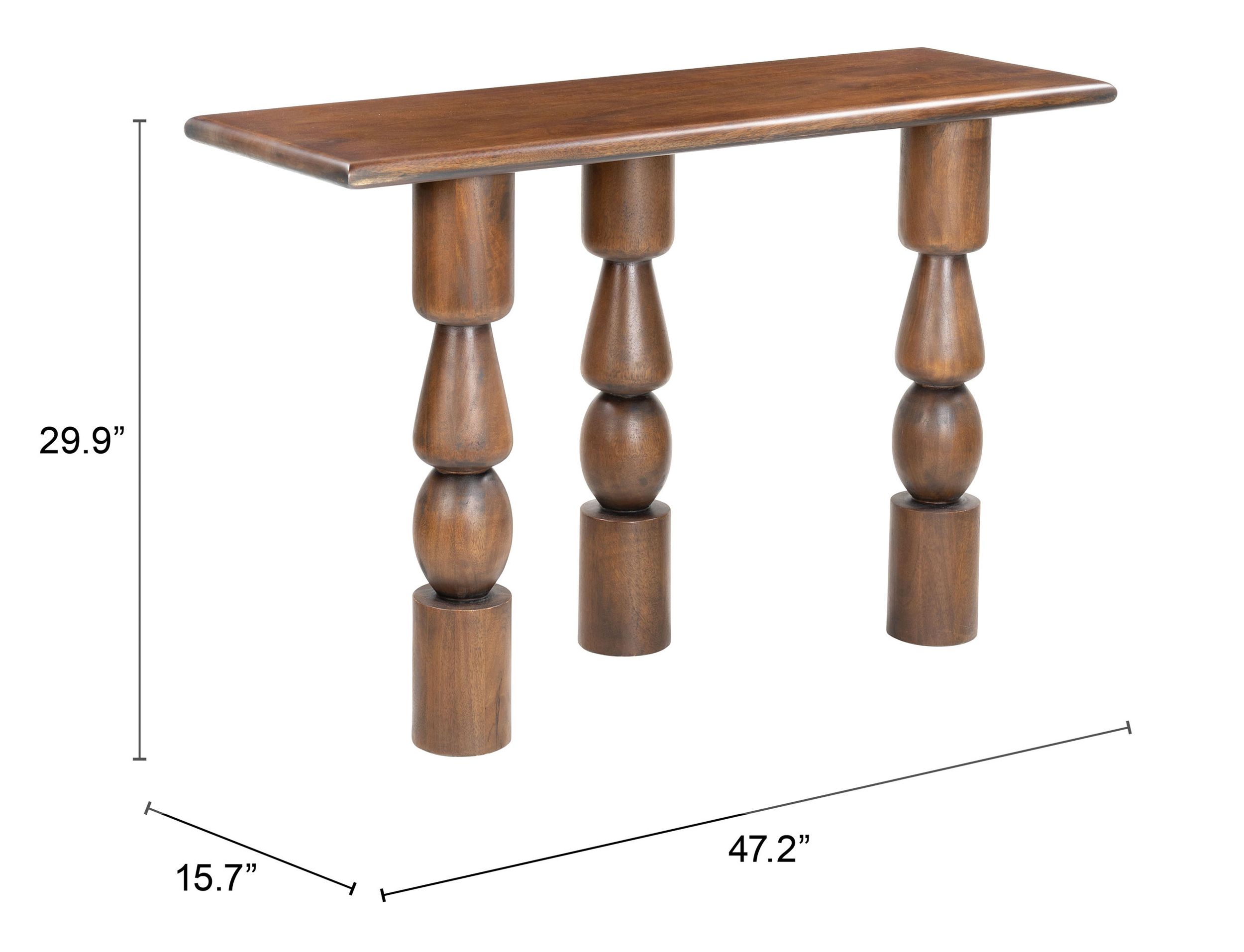 Split Wood Console Table