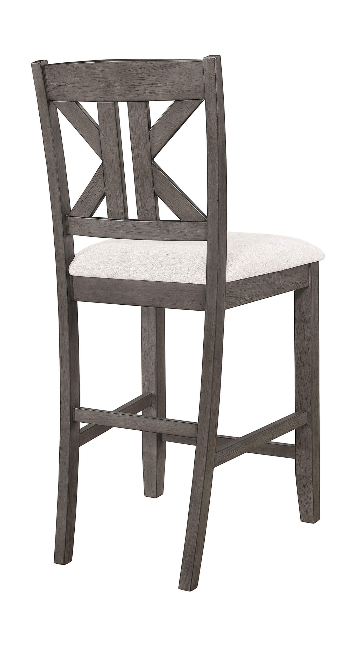 Athens Fabric Counter Height Stool with Wood Legs