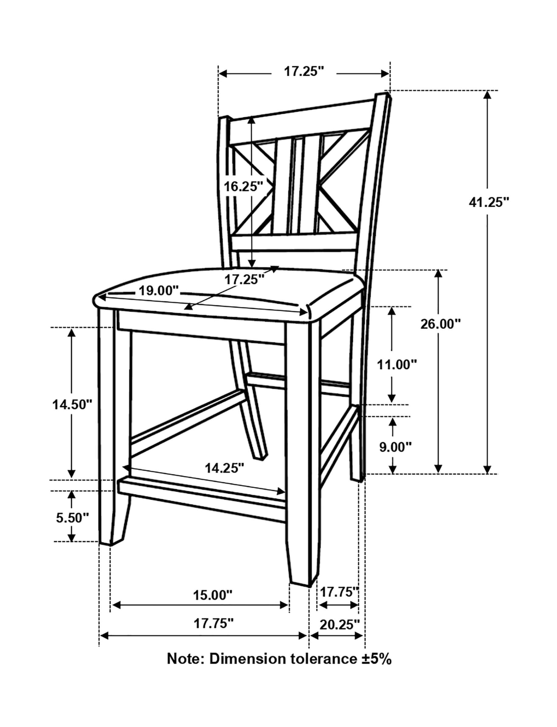 Athens Fabric Counter Height Stool with Wood Legs