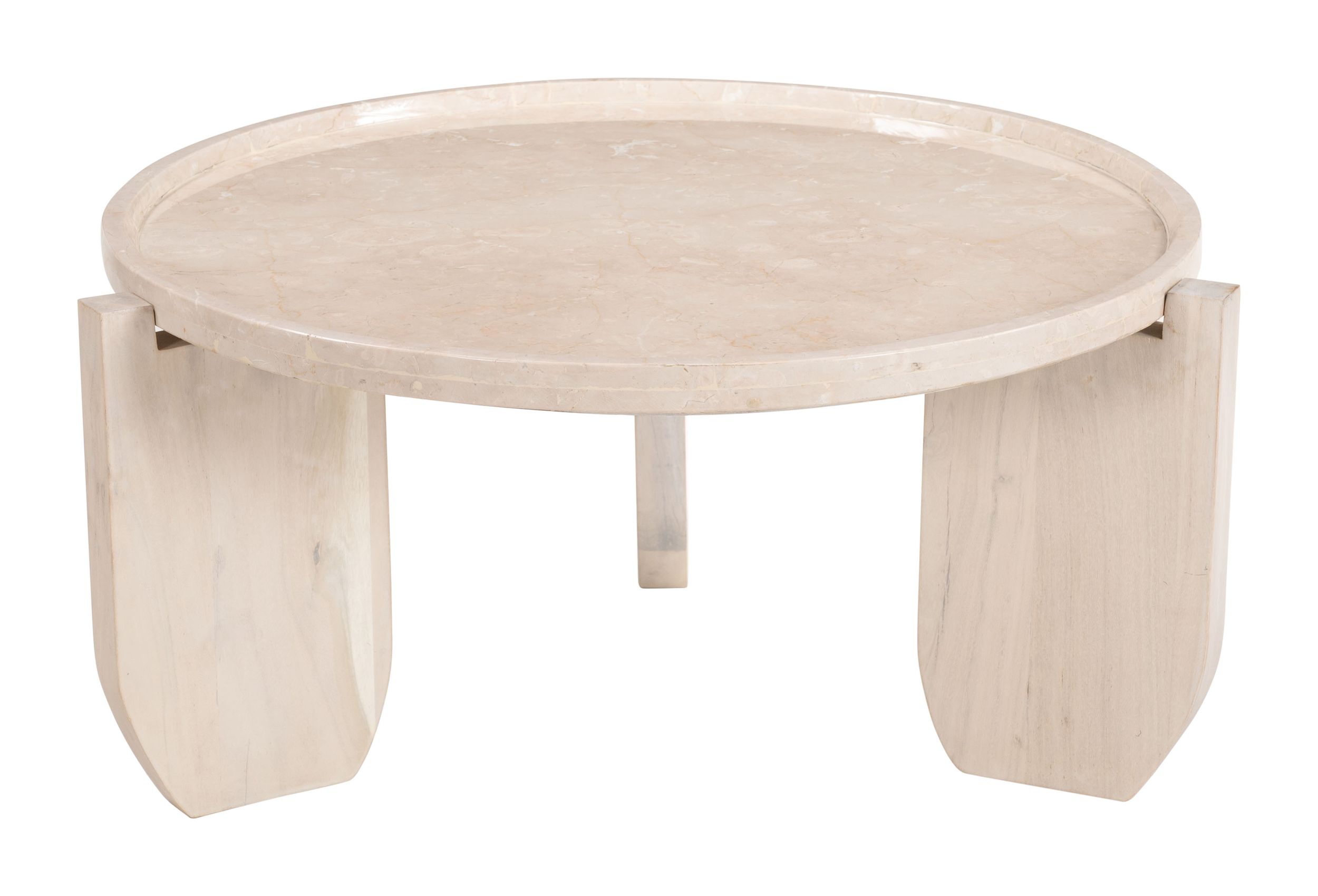 Nador Round Marble/MDF Coffee Table