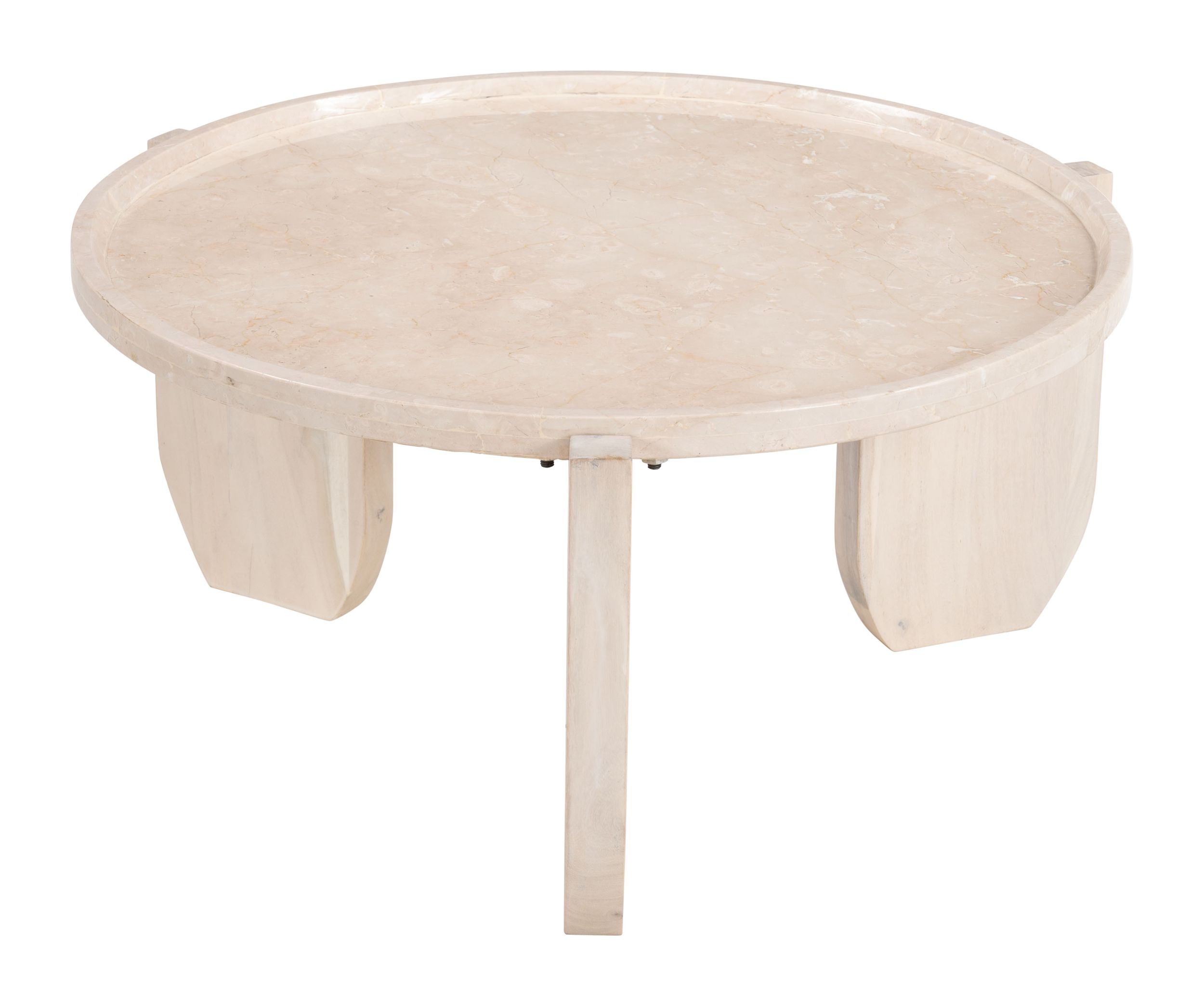 Nador Round Marble/MDF Coffee Table