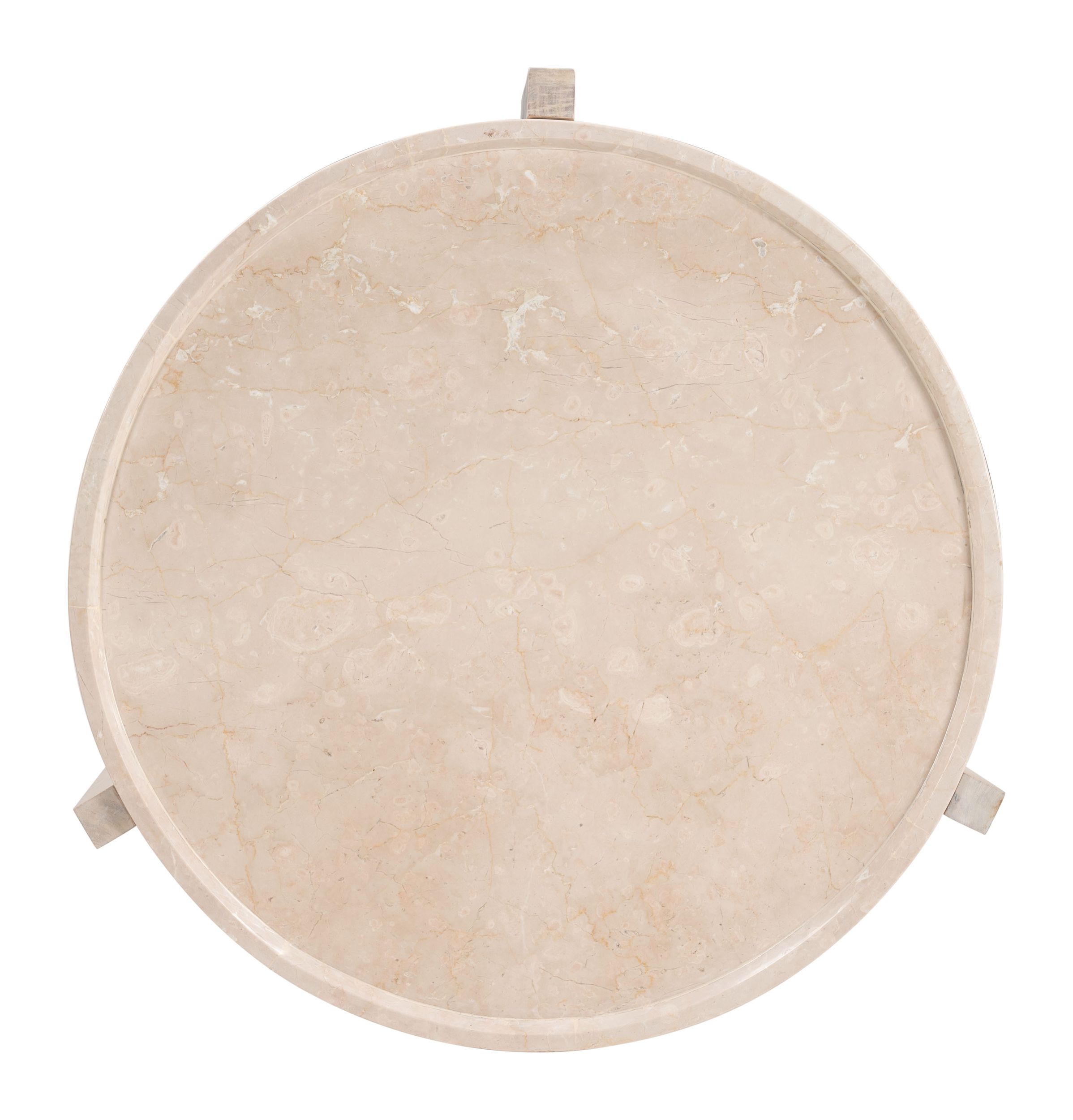 Nador Round Marble/MDF Coffee Table