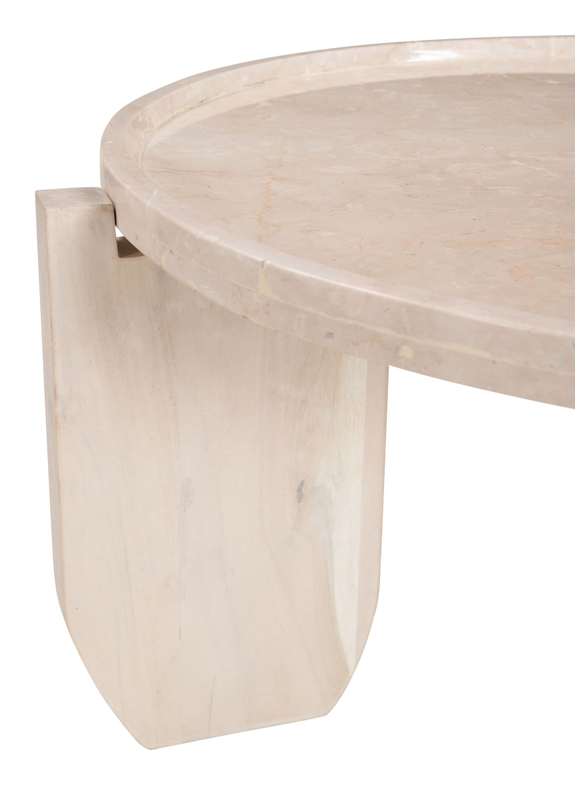 Nador Round Marble/MDF Coffee Table