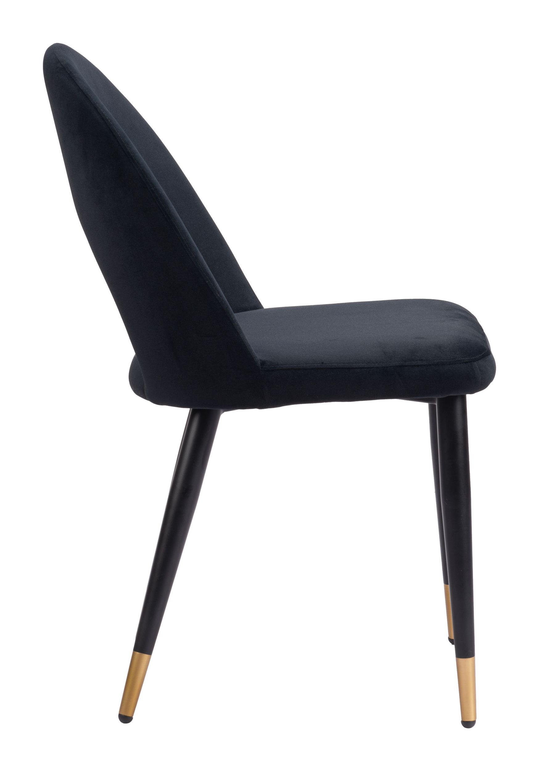 Menlo Velvet/Steel Dining Chair