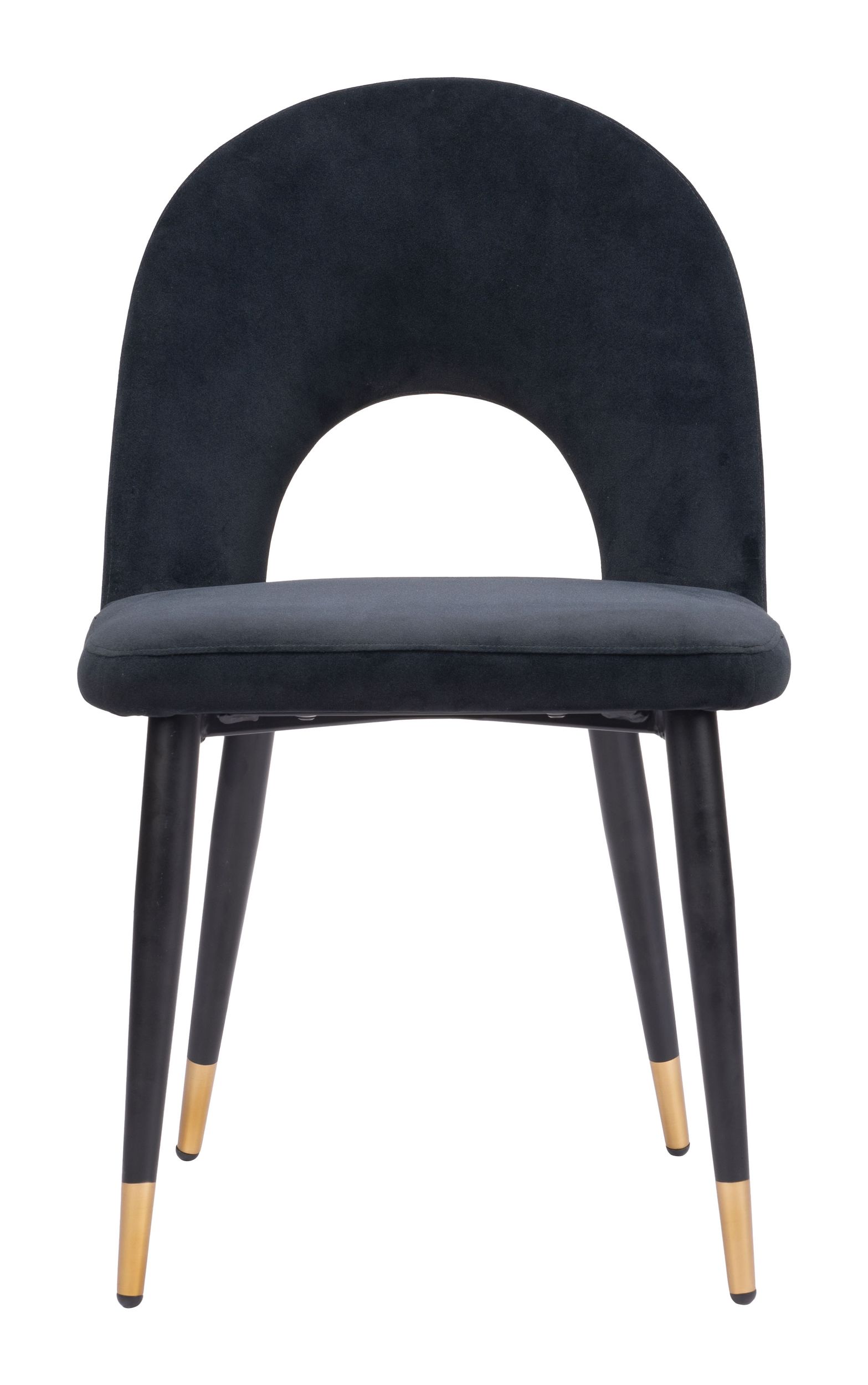 Menlo Velvet/Steel Dining Chair