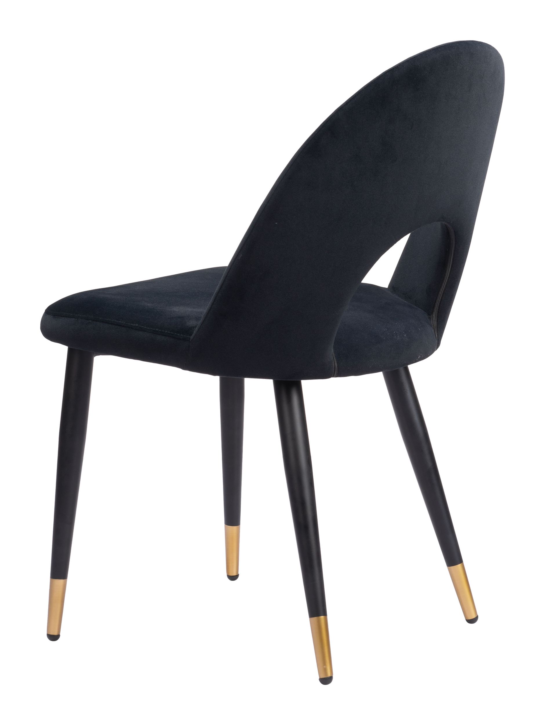 Menlo Velvet/Steel Dining Chair