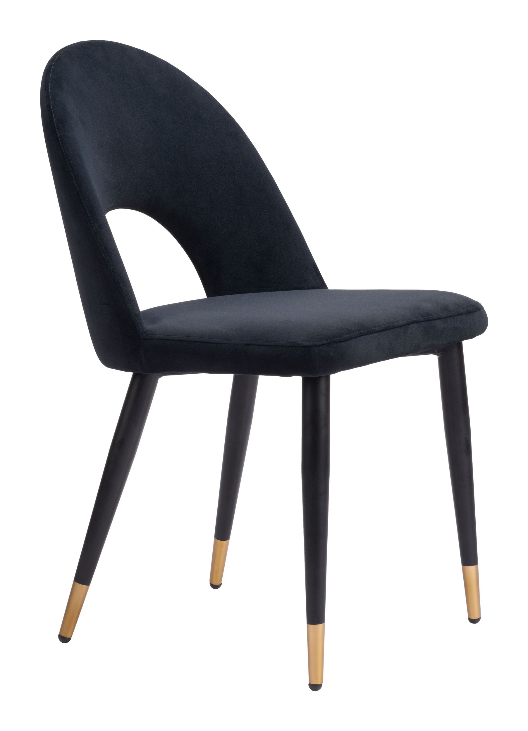 Menlo Velvet/Steel Dining Chair