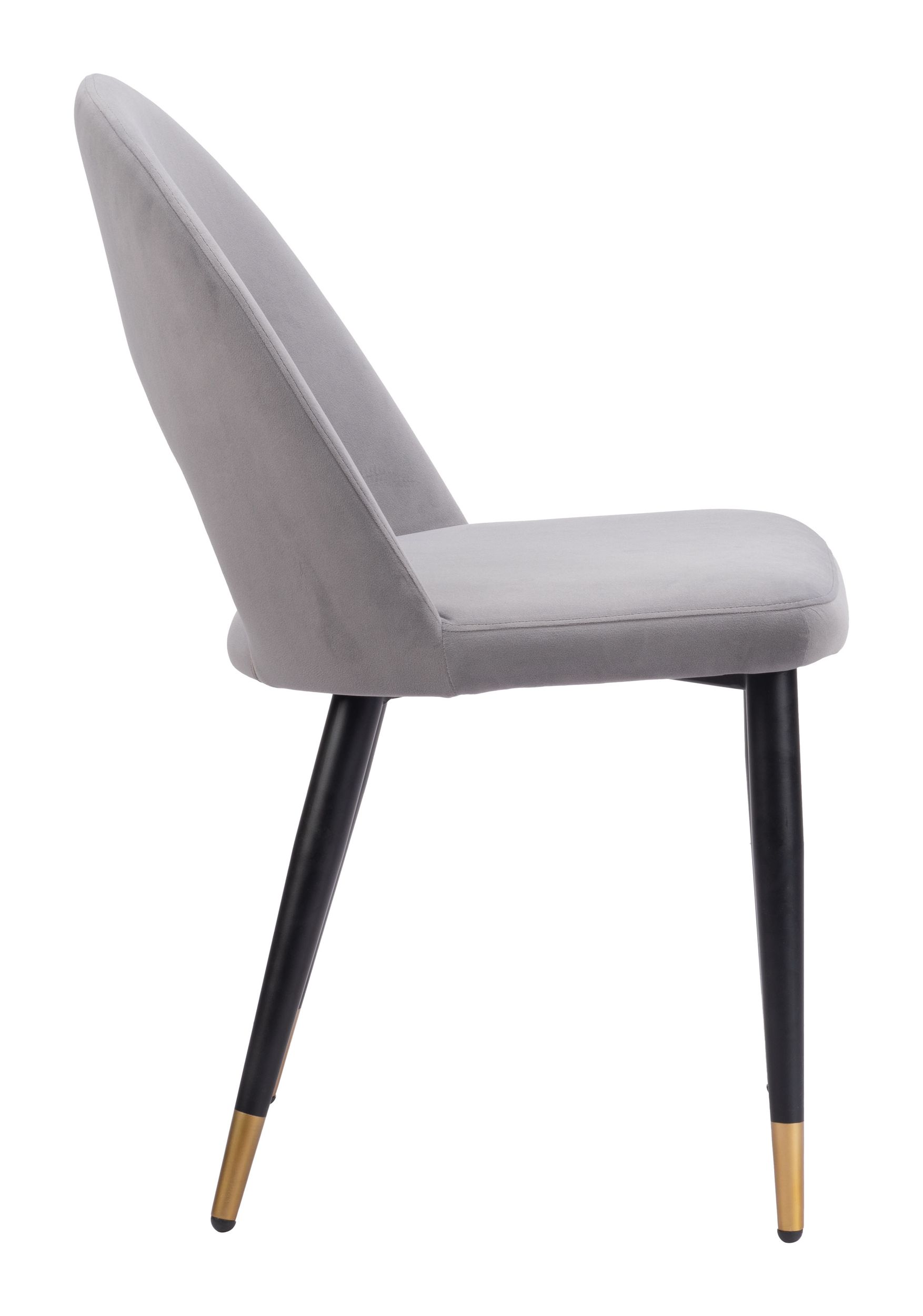 Menlo Velvet/Steel Dining Chair