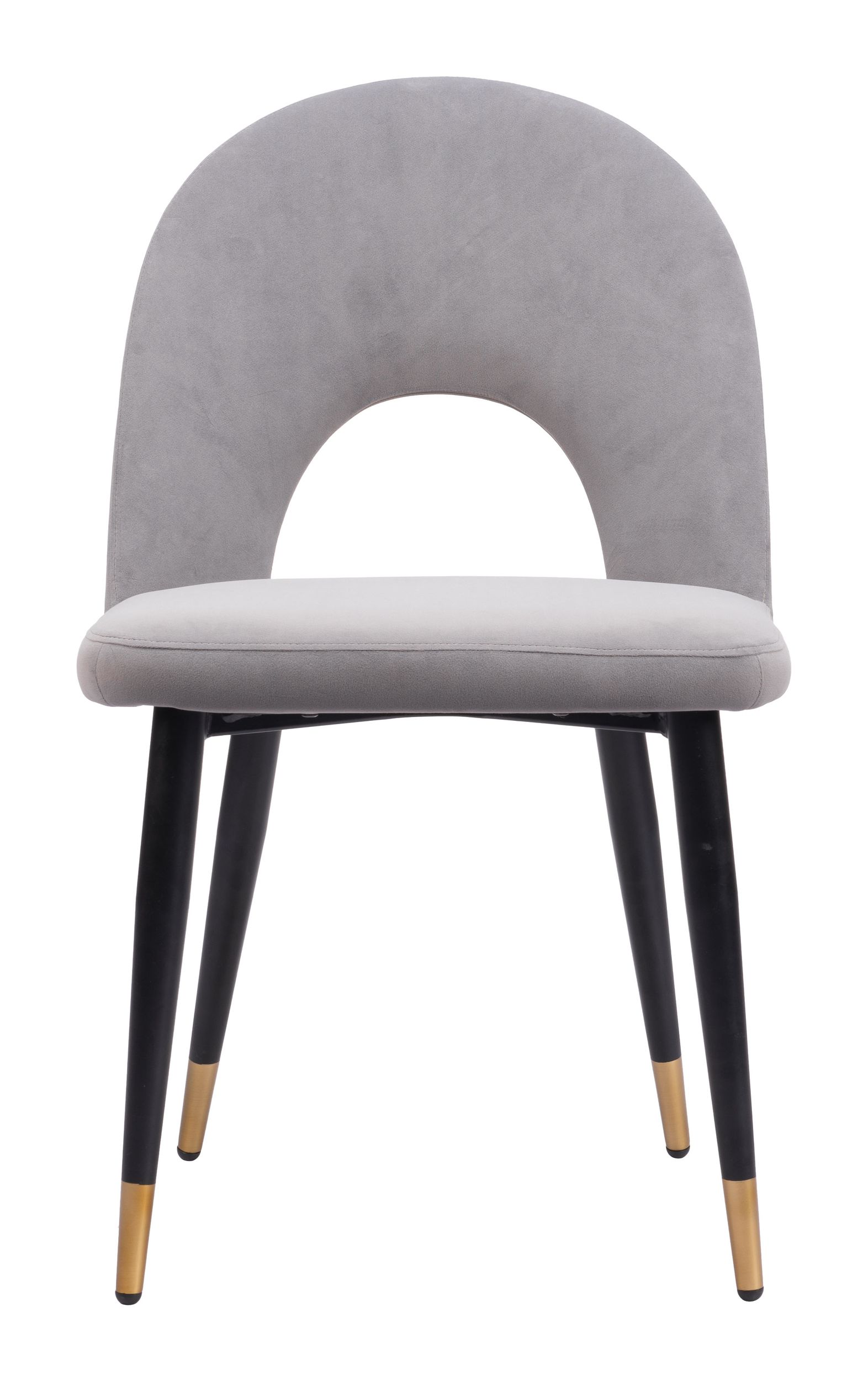 Menlo Velvet/Steel Dining Chair