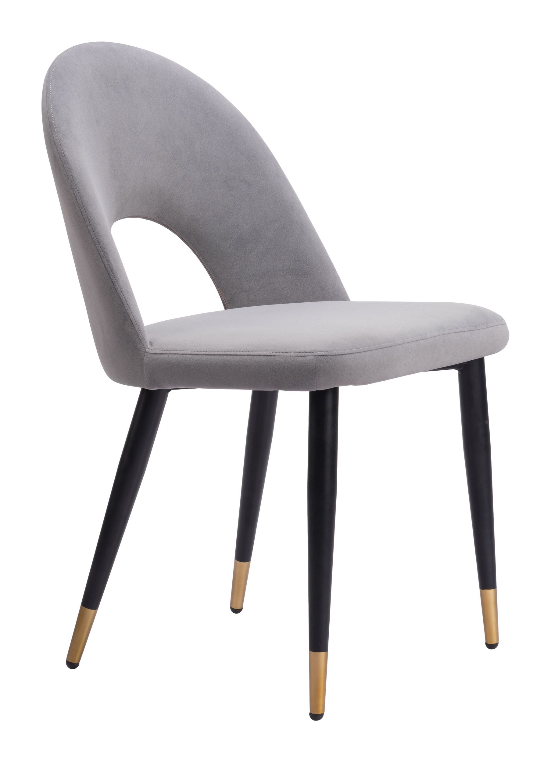 Menlo Velvet/Steel Dining Chair