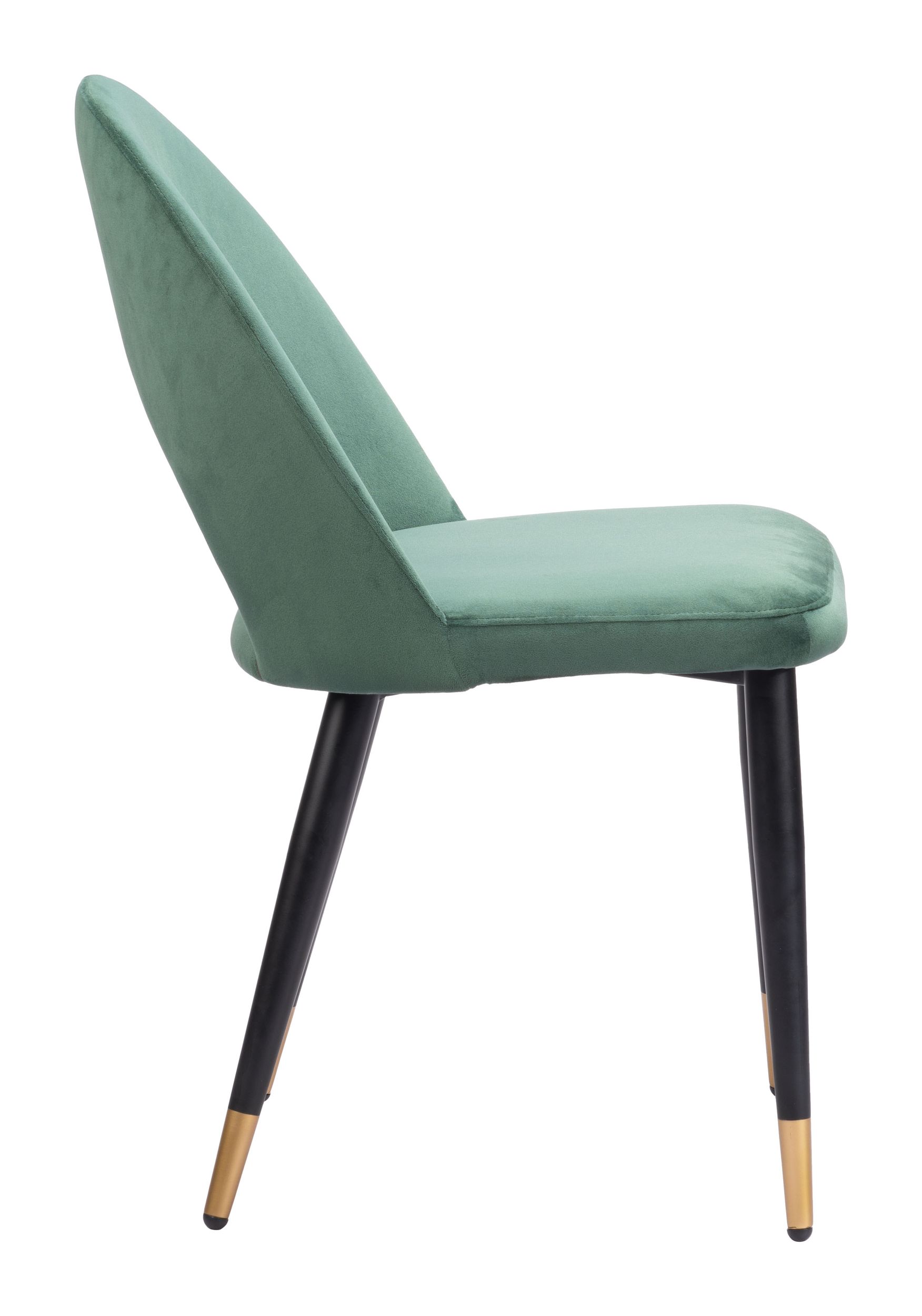 Menlo Velvet/Steel Dining Chair