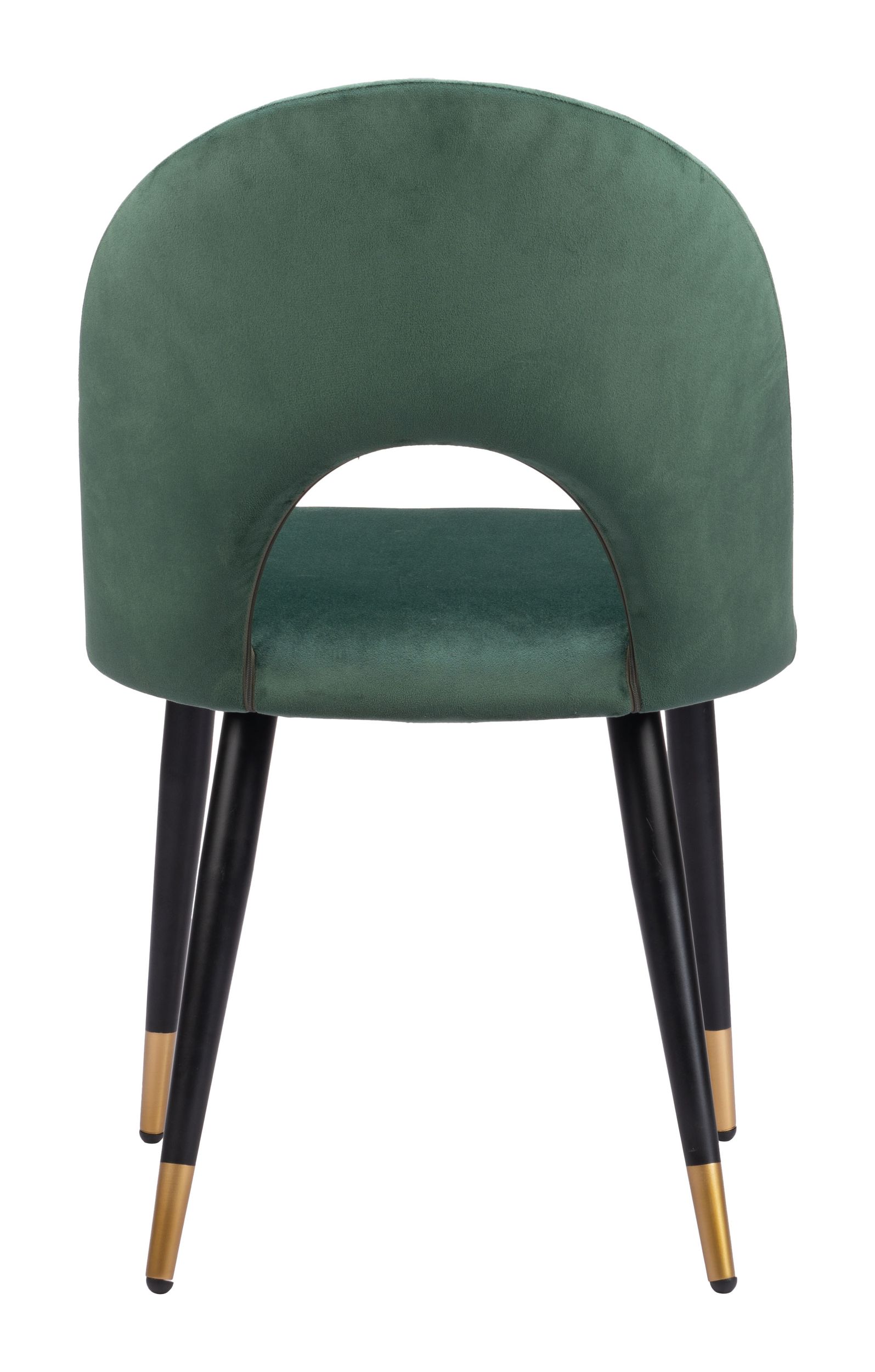 Menlo Velvet/Steel Dining Chair