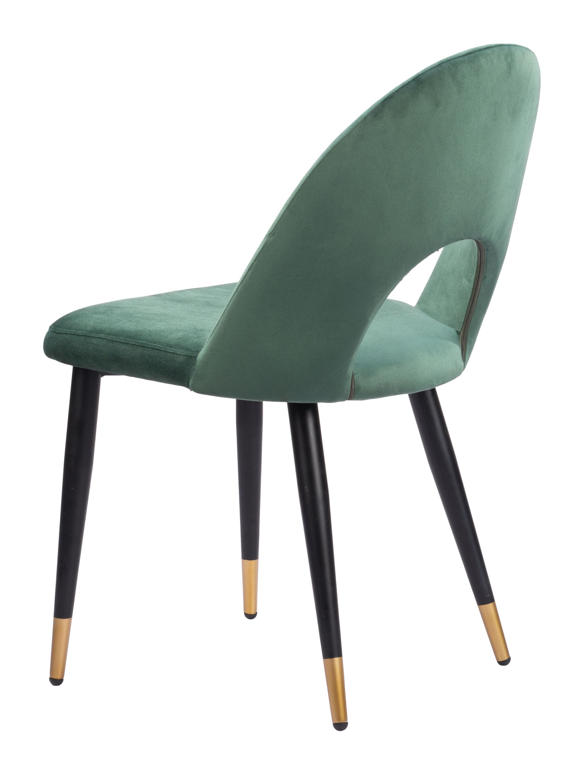 Menlo Velvet/Steel Dining Chair