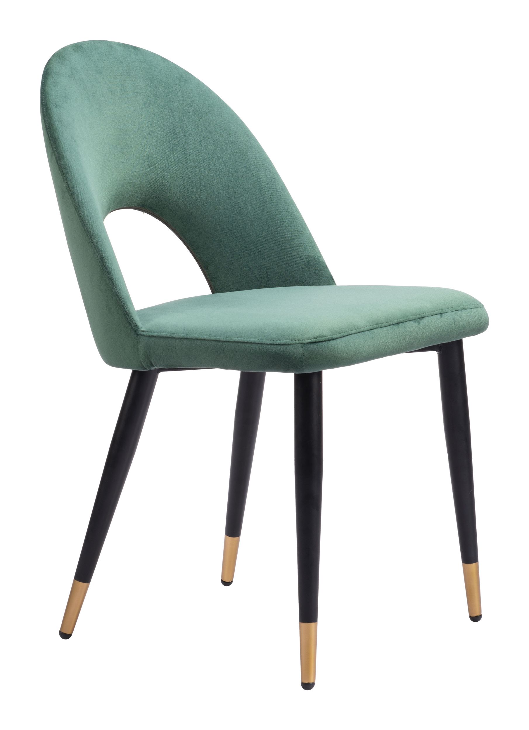Menlo Velvet/Steel Dining Chair