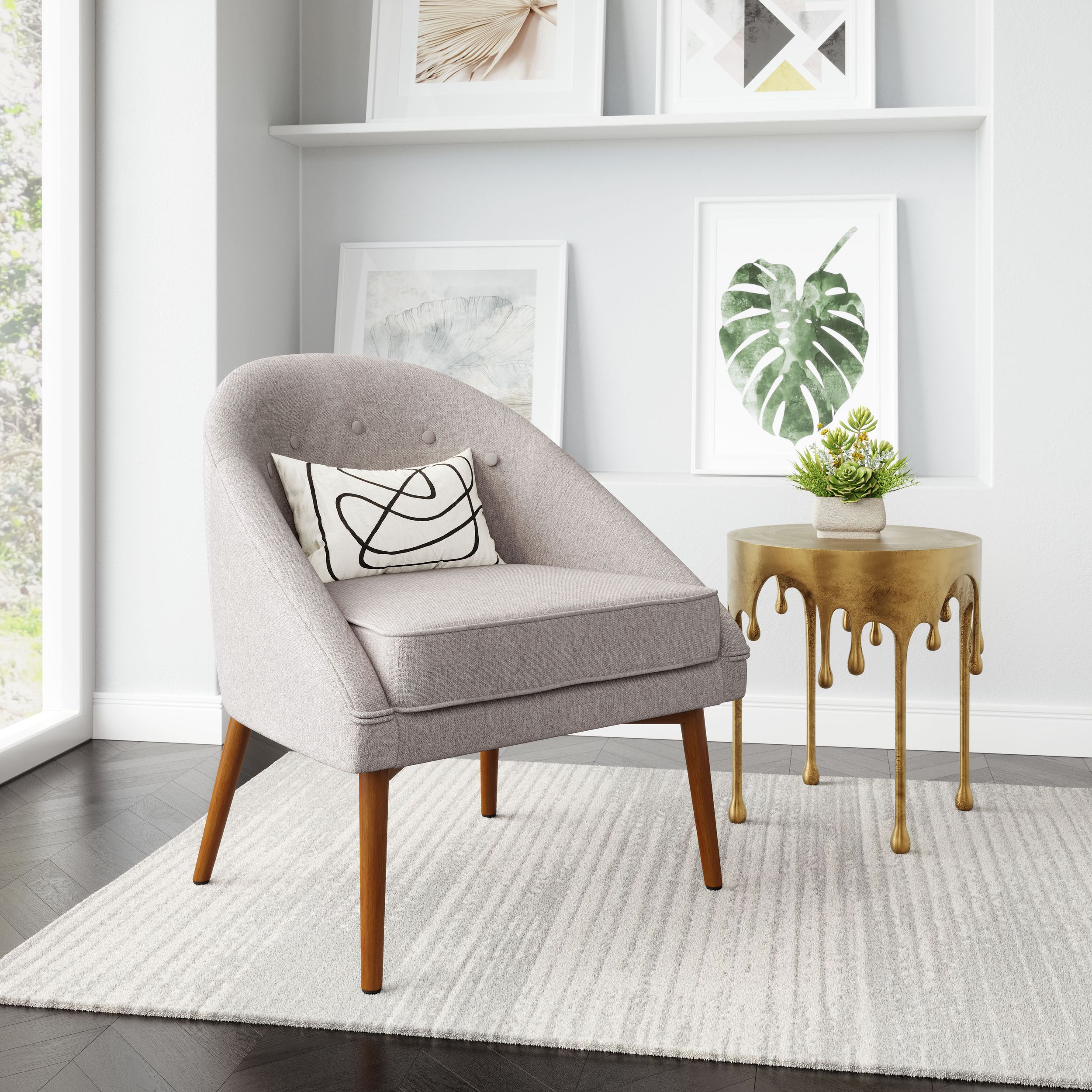 Carter Polyester Accent Chair
