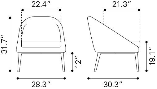 Carter Polyester Accent Chair