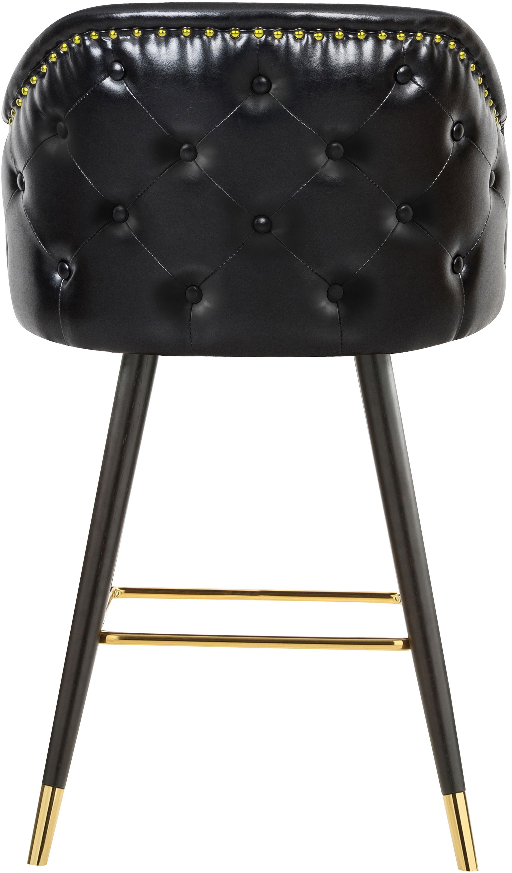 Barbosa Faux Leather Counter Stool with Espresso Wood Legs
