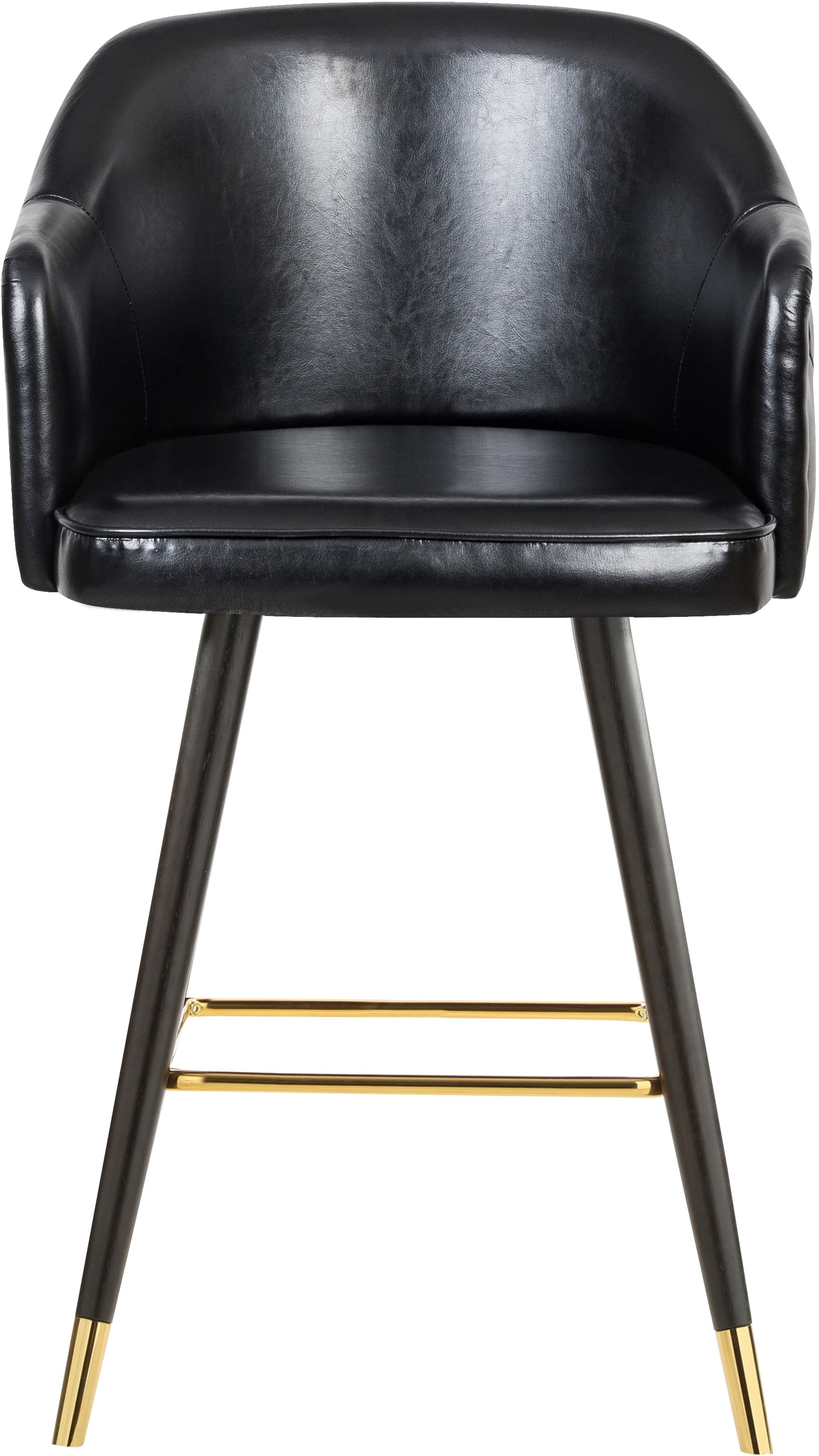 Barbosa Faux Leather Counter Stool with Espresso Wood Legs