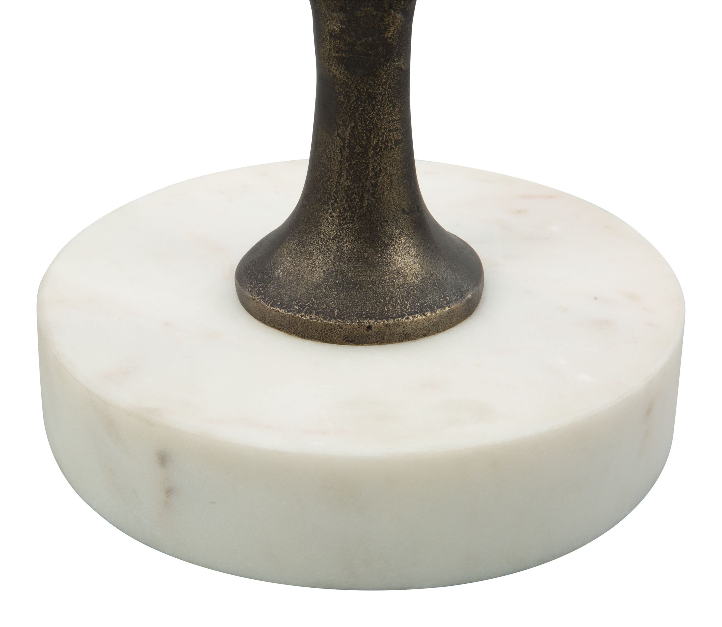 Bonita Aluminum/Marble Accent Table