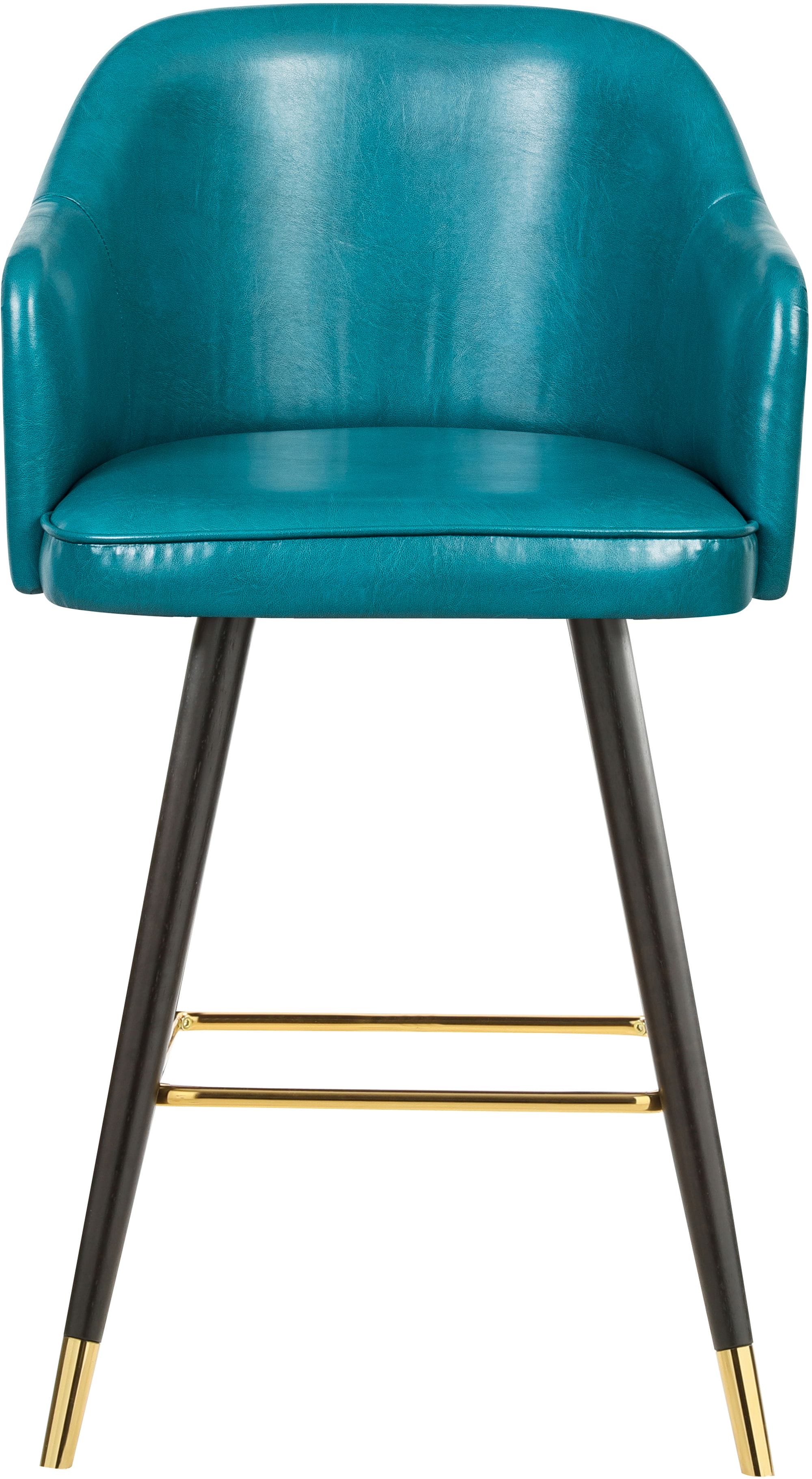 Barbosa Faux Leather Counter Stool with Espresso Wood Legs