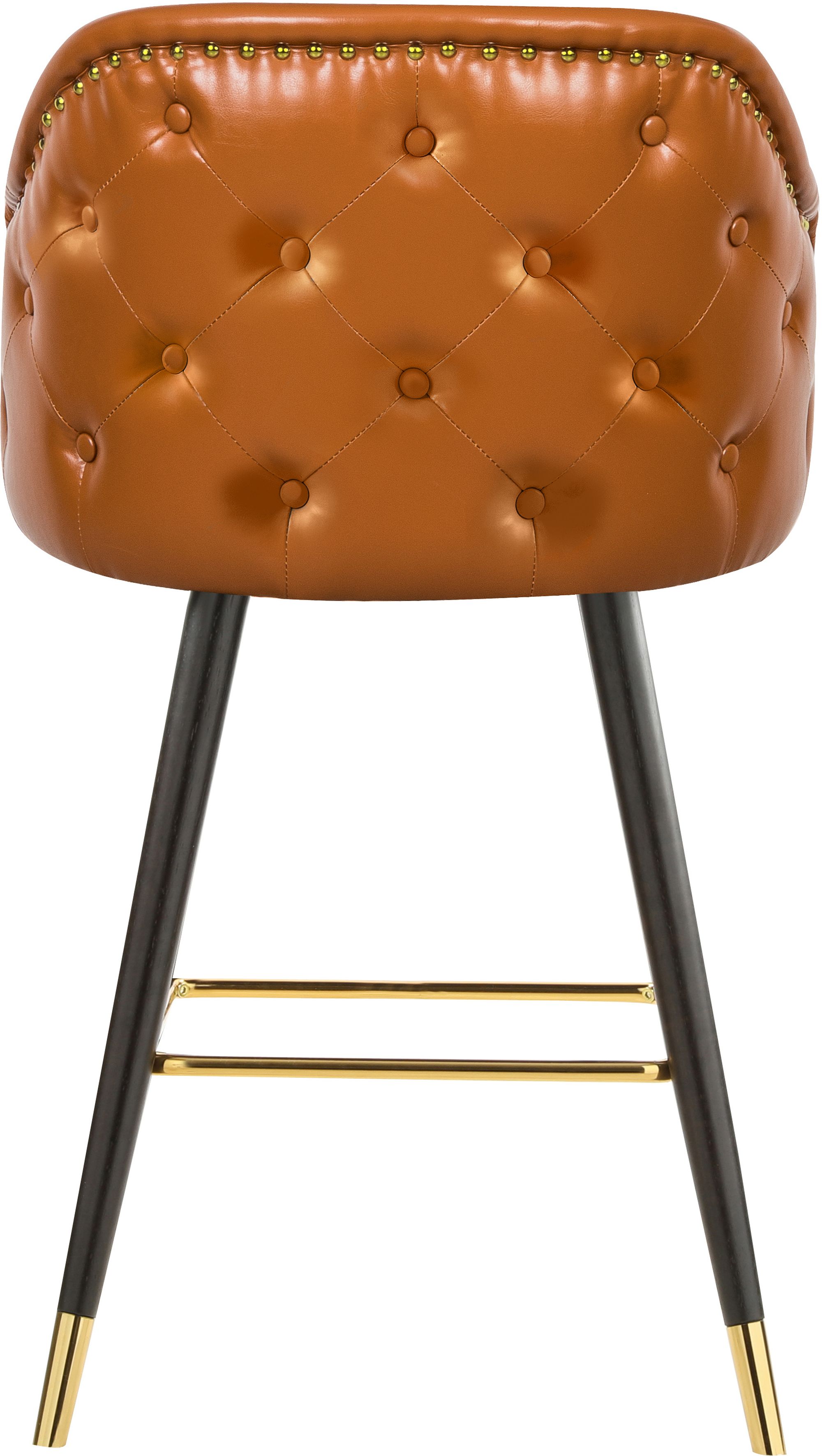 Barbosa Faux Leather Counter Stool with Espresso Wood Legs
