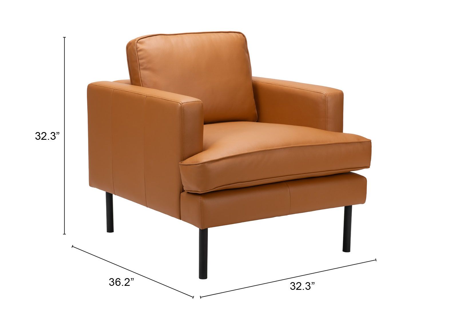 Decade Faux Leather Armchair
