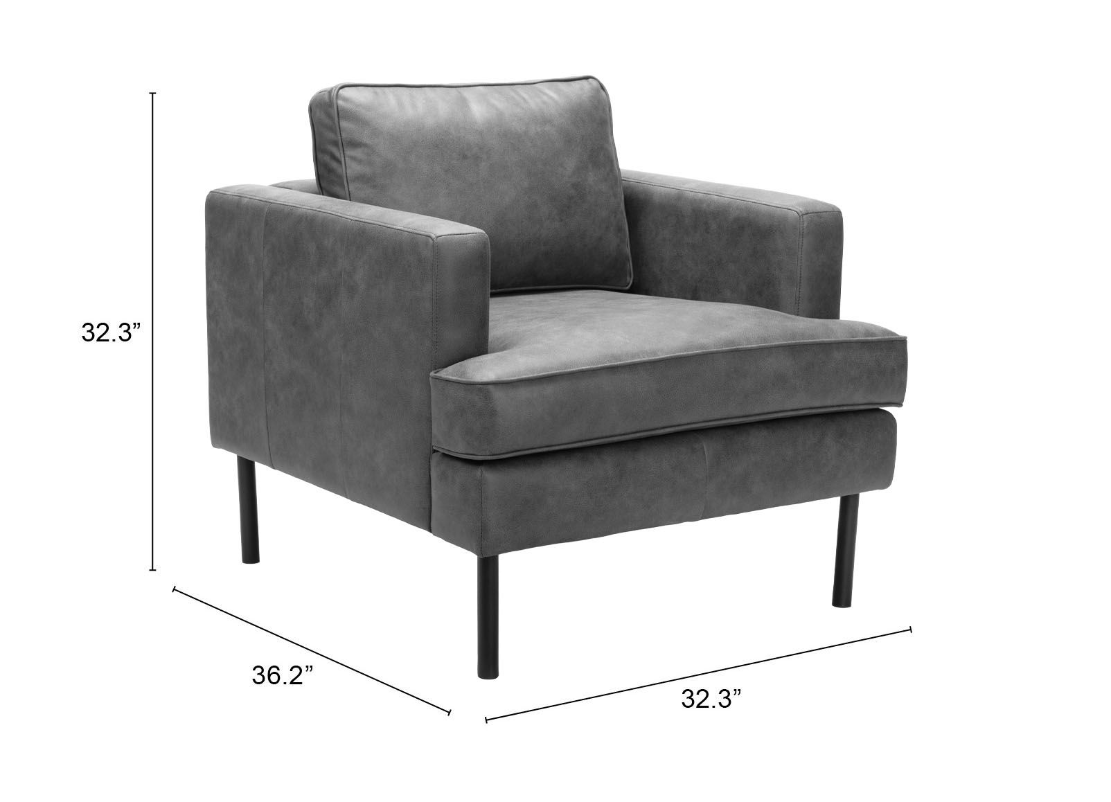 Decade Faux Leather Armchair